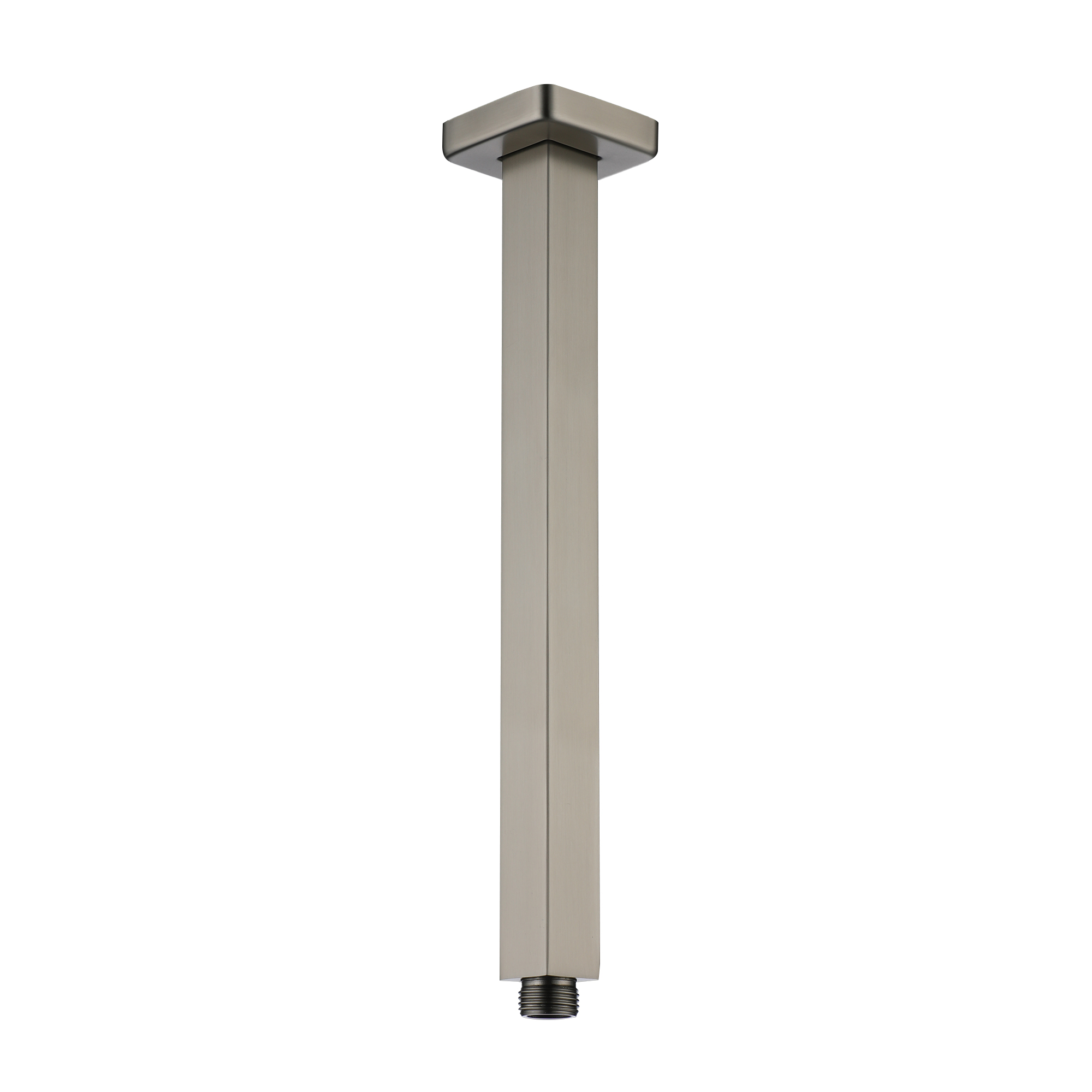 7.87"/11.81" Square Ceiling-Mounted Shower Arm with Flange Cover