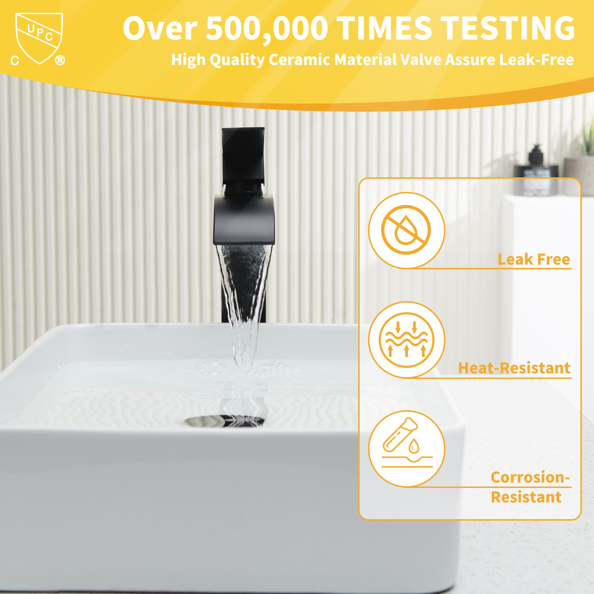 Single Handle Bathroom Sink Faucet Black Faucet Deck Mount