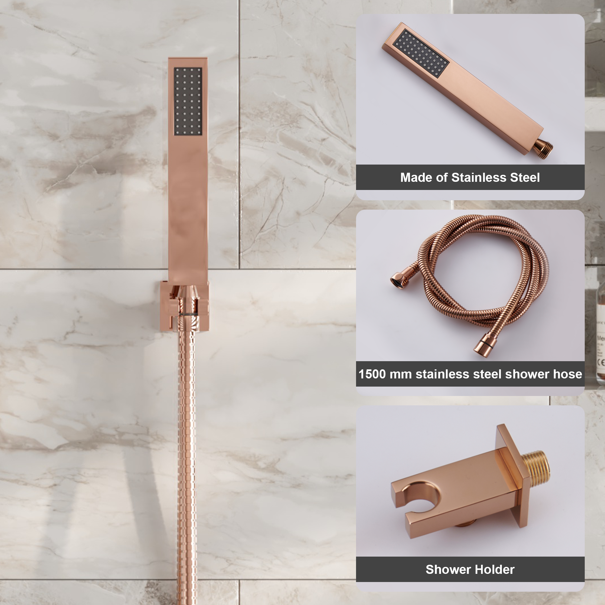 10" 2-Function Wall Mount Shower System with CUPC Certified Valve