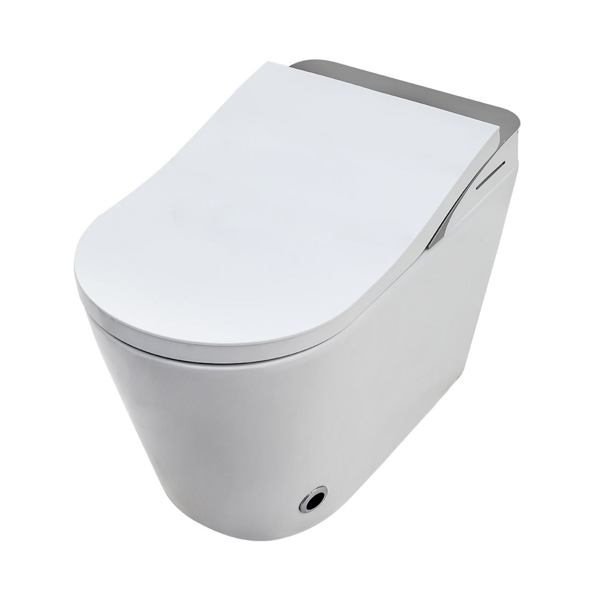 Electric Smart Bidet Toilet 1.28 GPF White Heated Seat Auto Flush