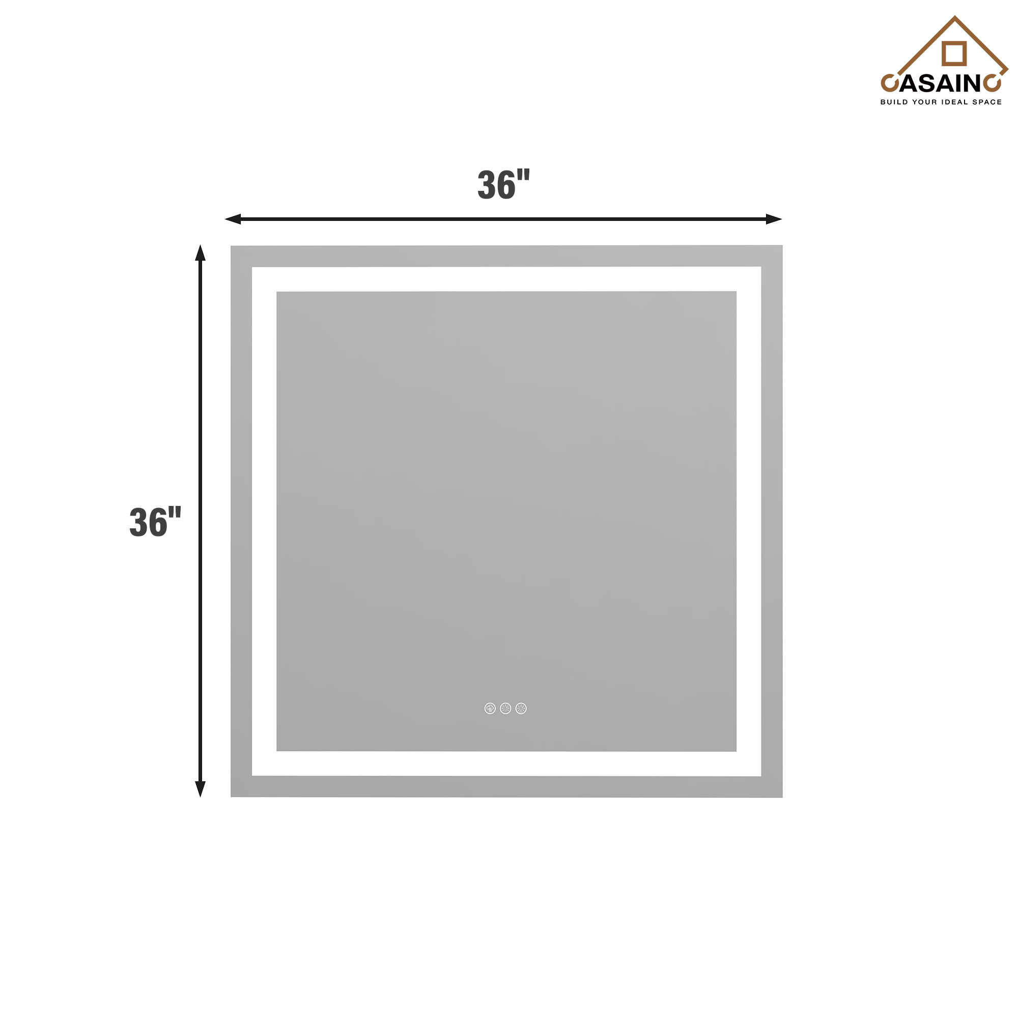 Tempered RGB LED Bathroom Mirror with Smart Controls & Anti-Fog