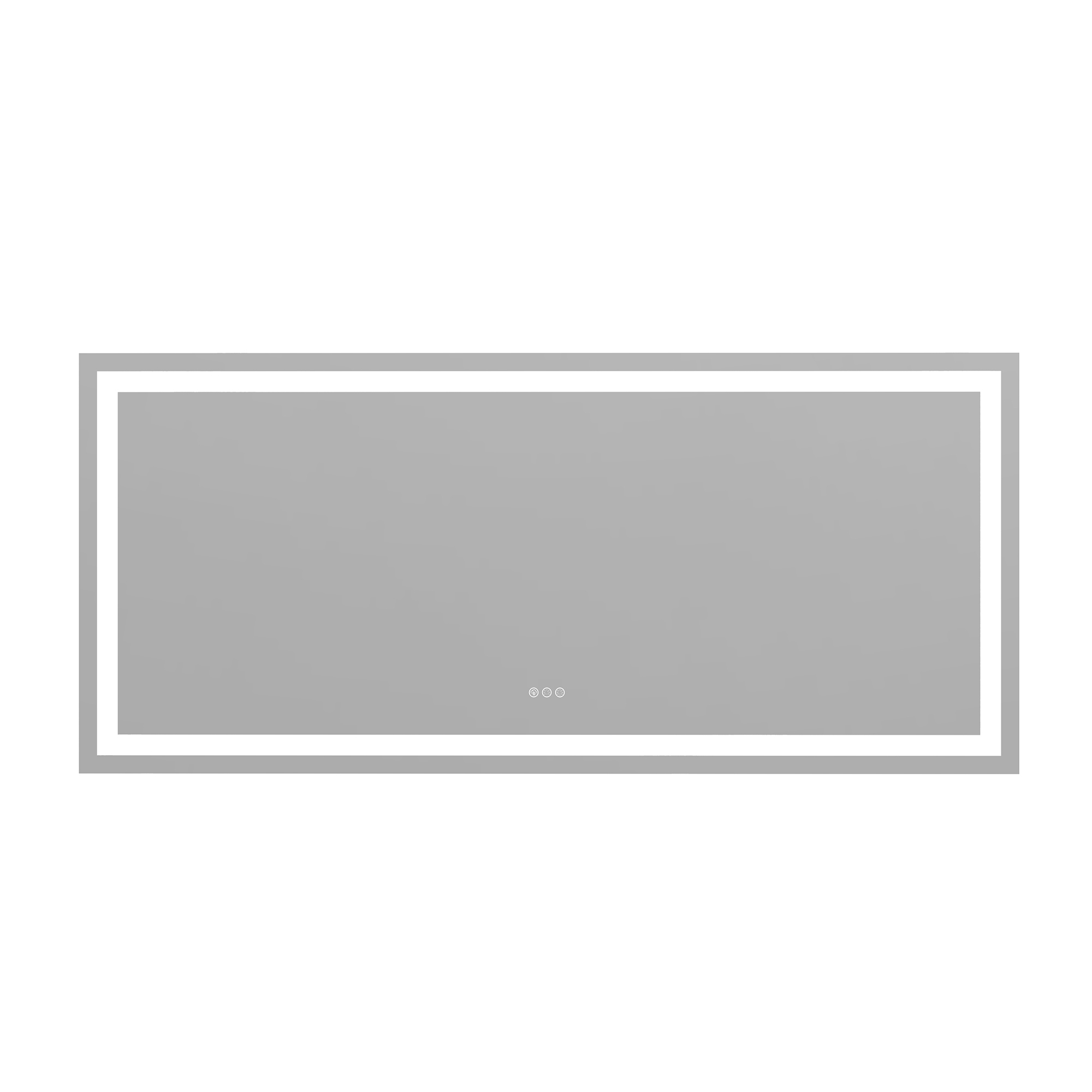 Tempered RGB LED Bathroom Mirror with Smart Controls & Anti-Fog