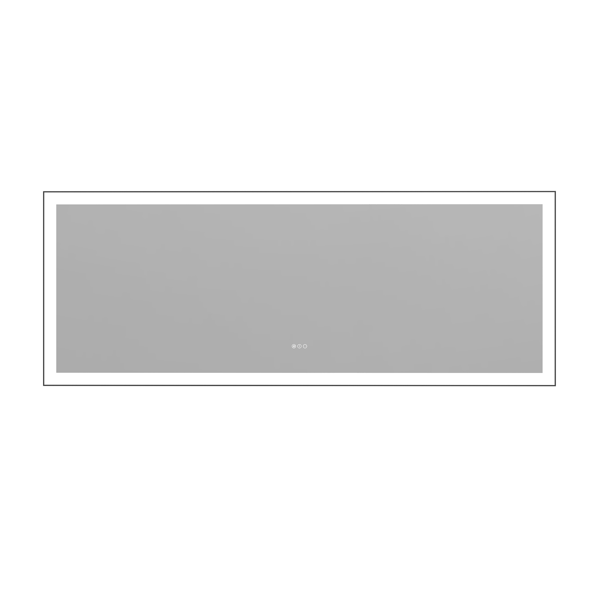 Tempered Glass LED Mirror with Aluminum Frame for Bathroom Vanity