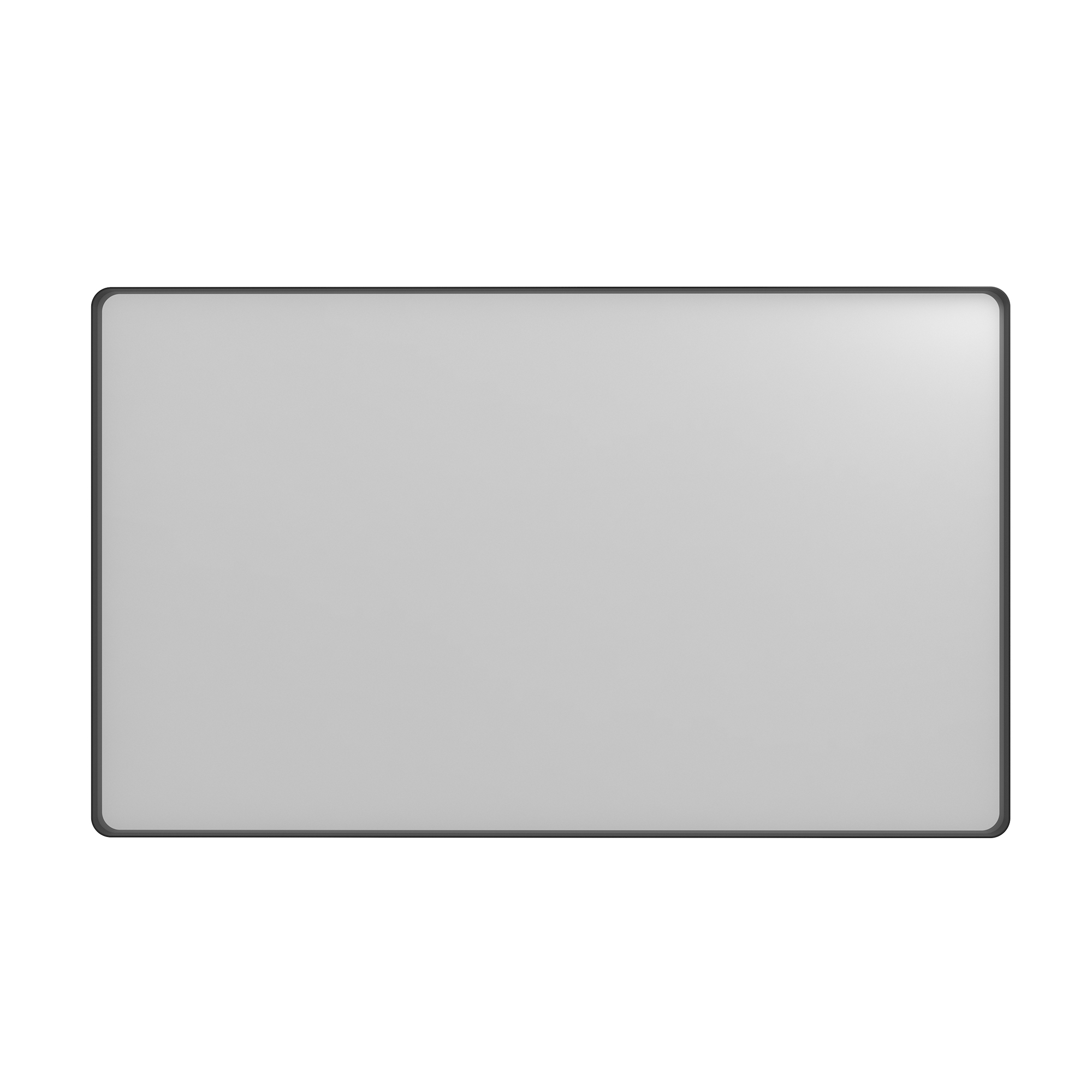 Wall-Mounted Vanity Mirror with Matte Black Metal Frame