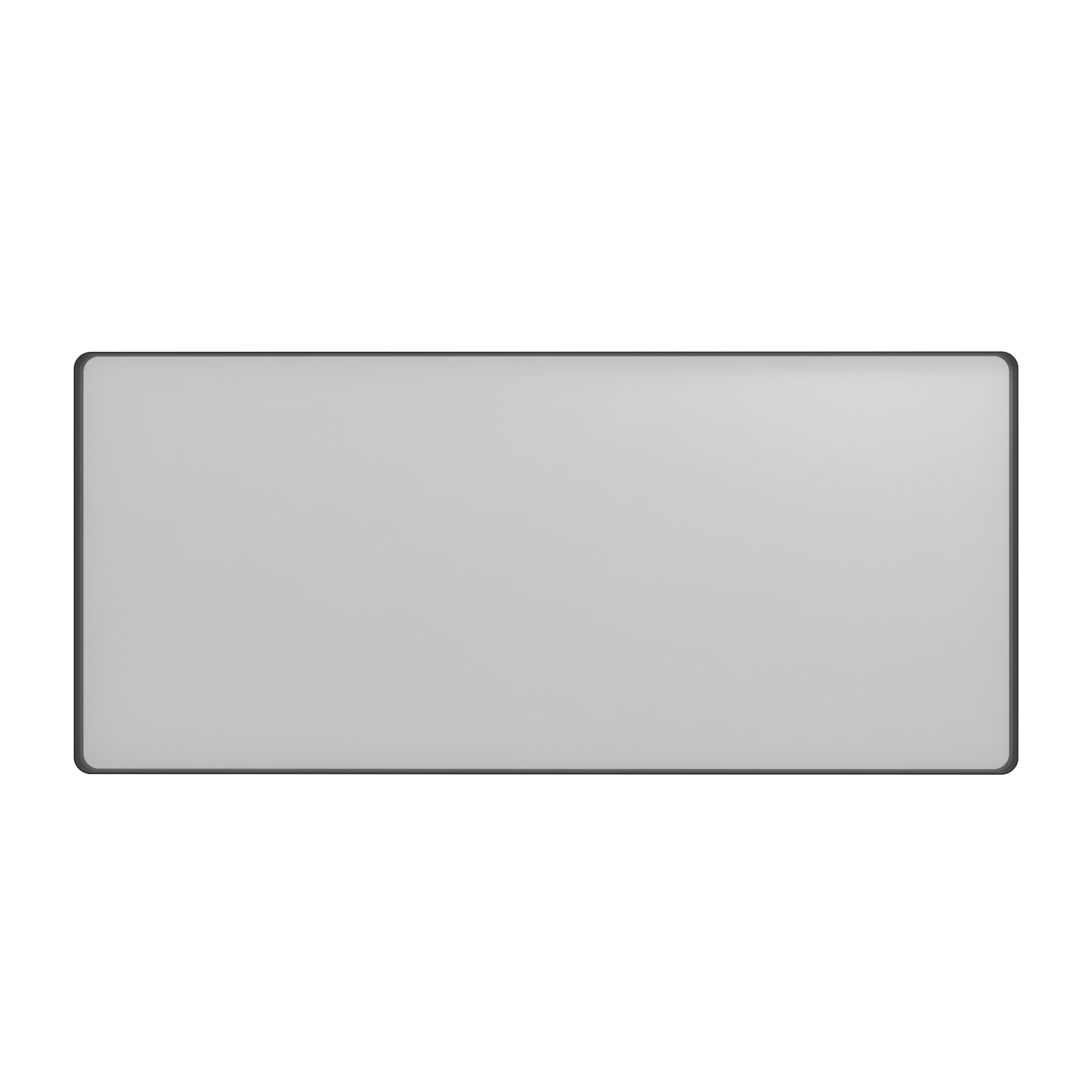 Wall-Mounted Vanity Mirror with Matte Black Metal Frame