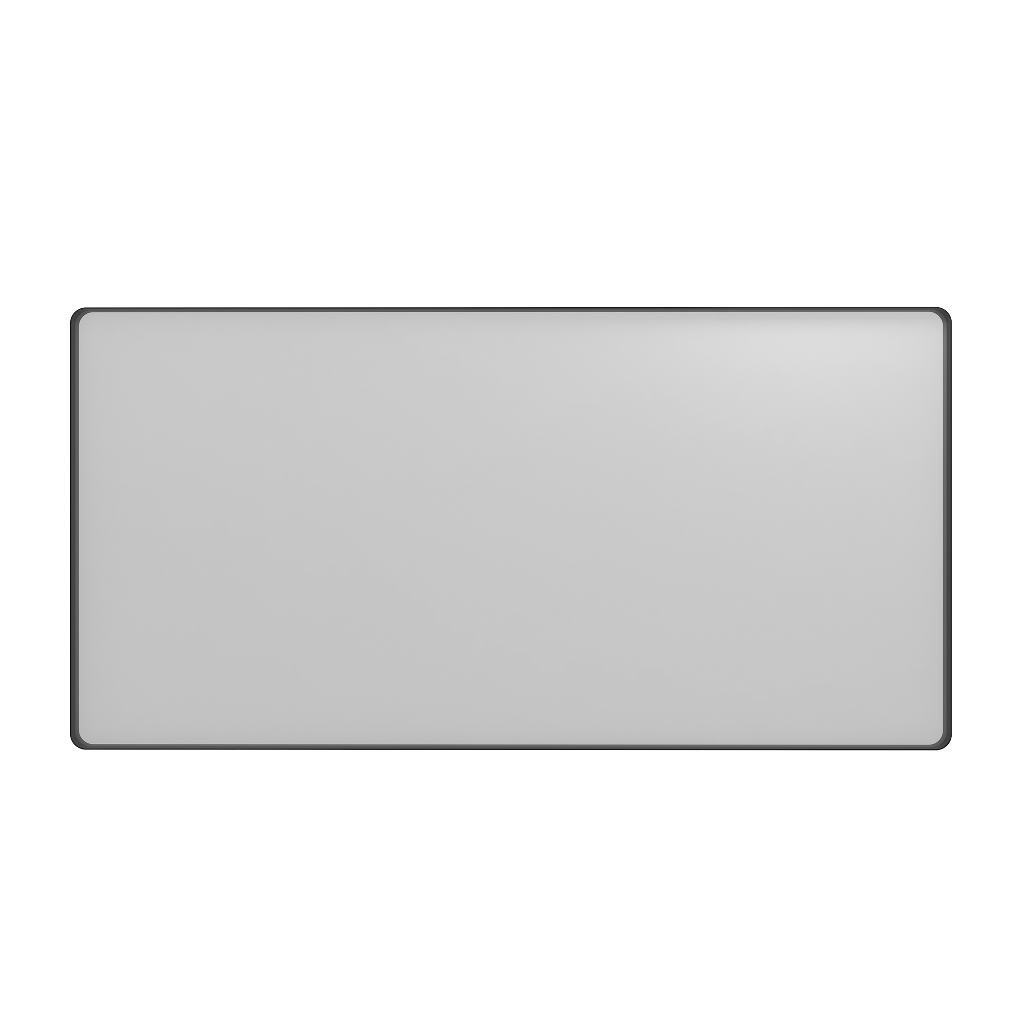 Wall-Mounted Vanity Mirror with Matte Black Metal Frame