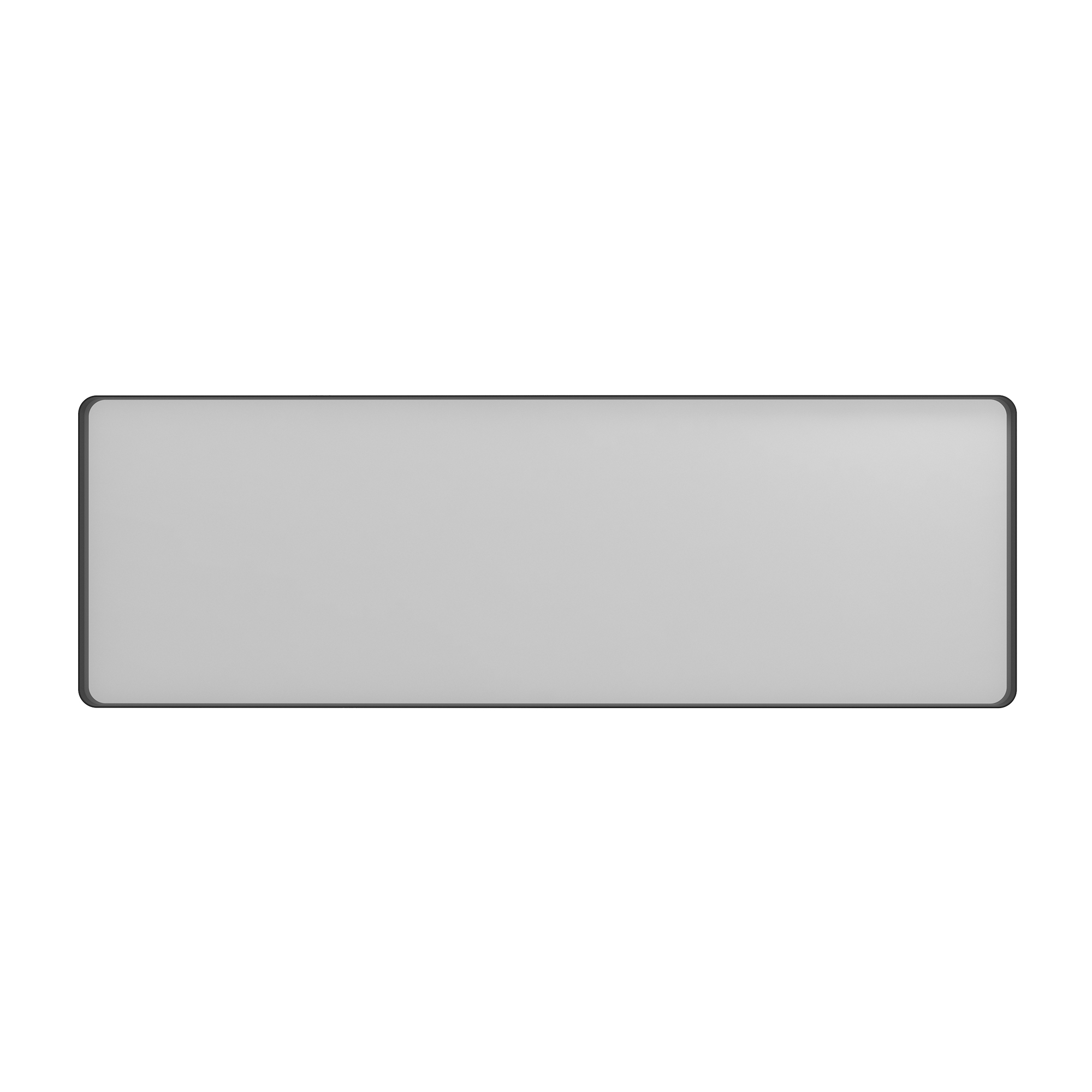 Wall-Mounted Vanity Mirror with Matte Black Metal Frame