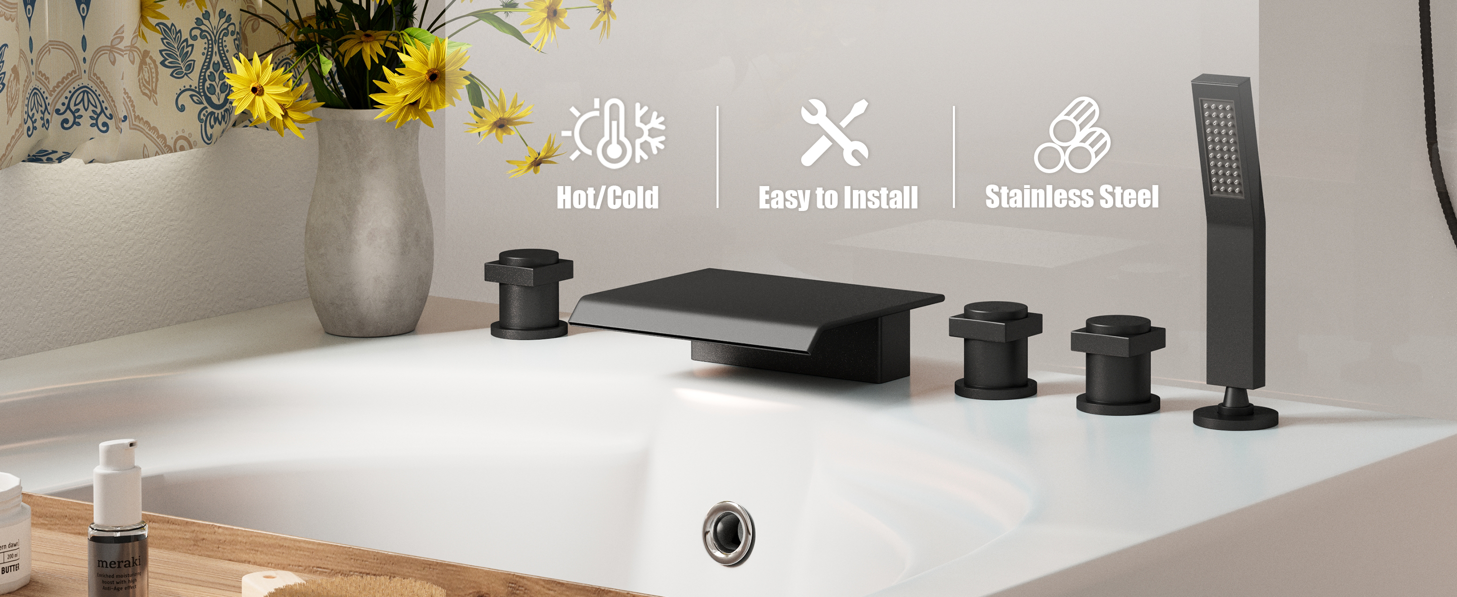 Waterfall Tub Filler