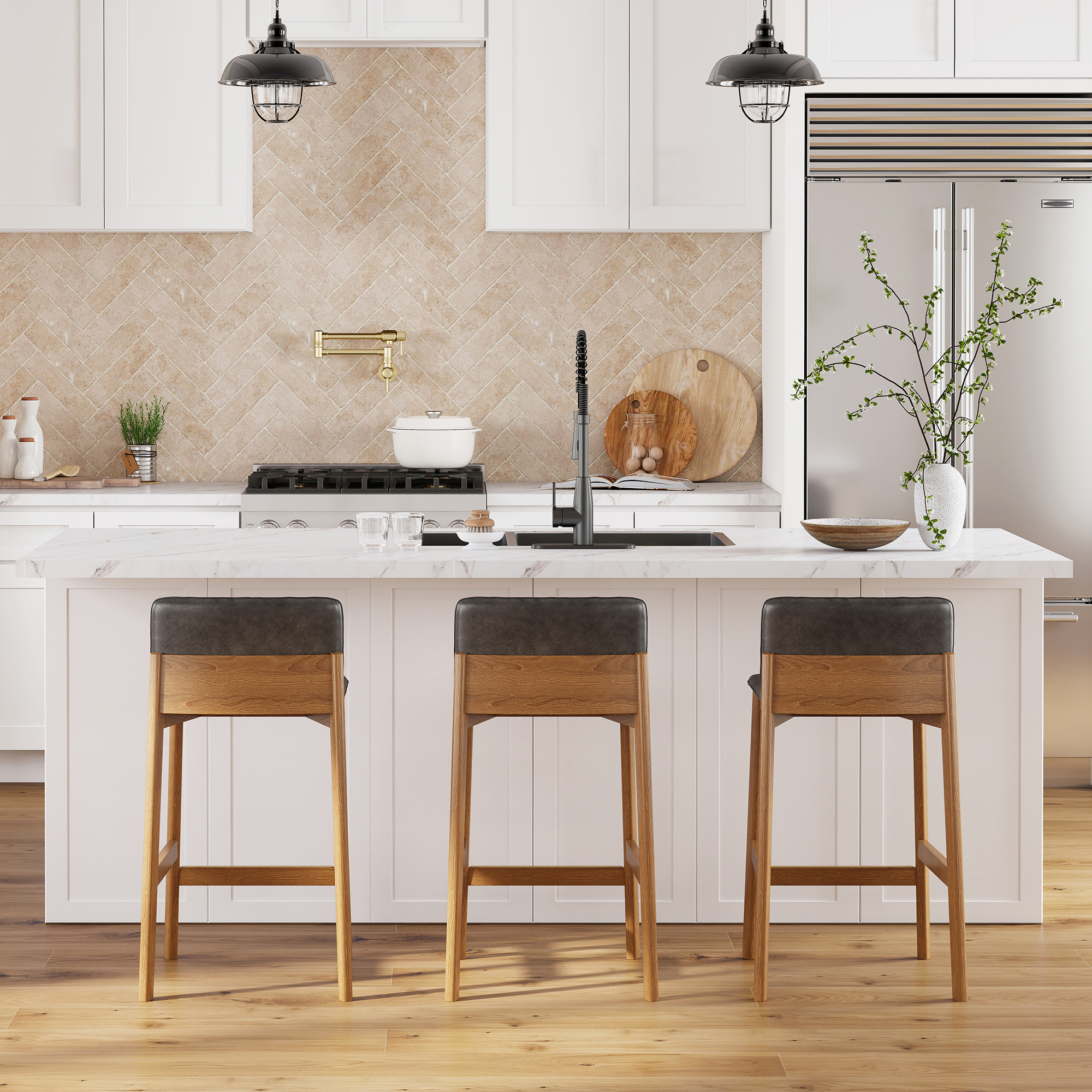 White Shaker RTA 18"W x 24"D x 34.5"H Base Cabinet with 1 Drawer and 1 Door