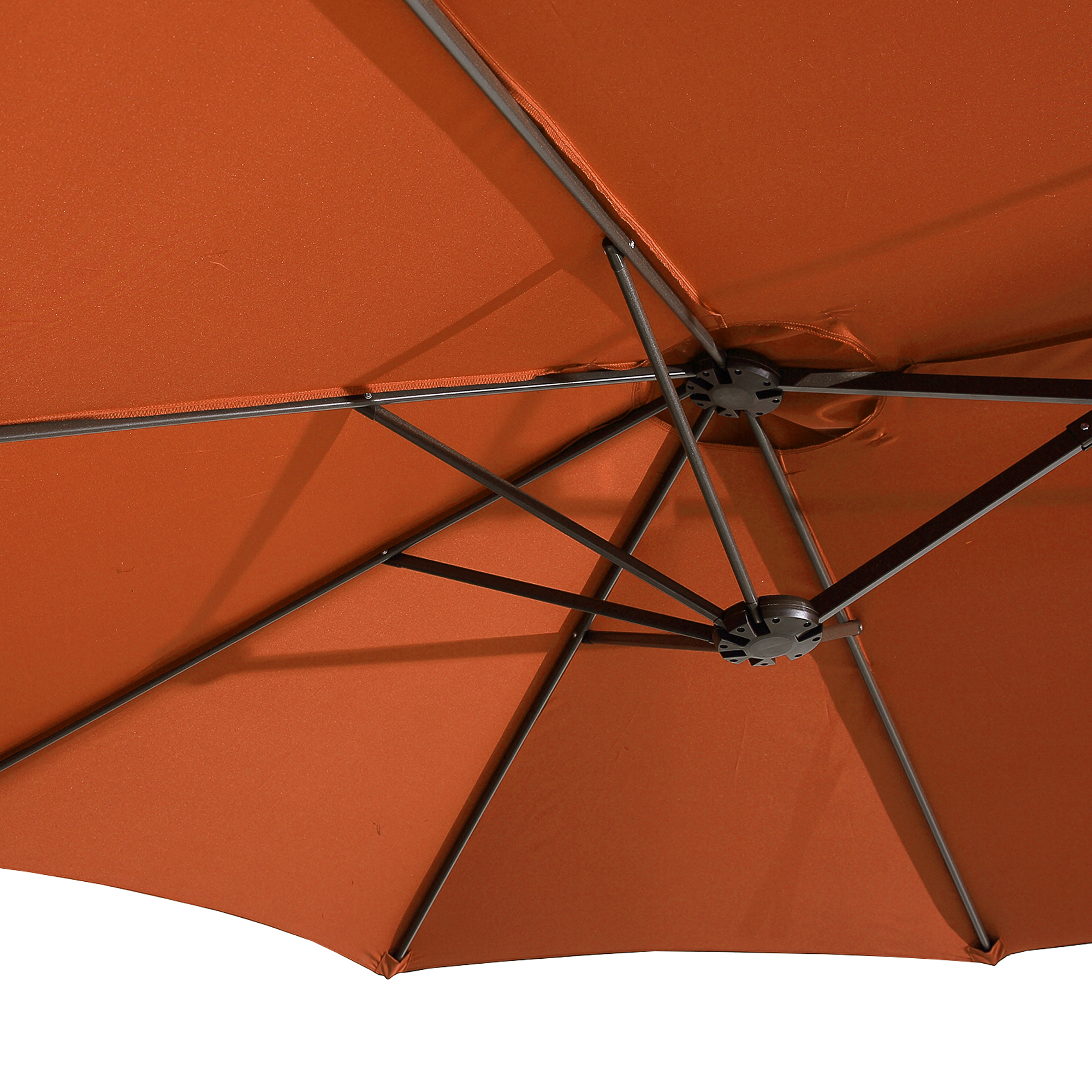 15ft Patio Steel Rectangular Double-Sided Market Umbrella With Base, Classic Design or Solar LED Lights Options,UV Sun Protection & Easy Crank for Deck Pool Patio.