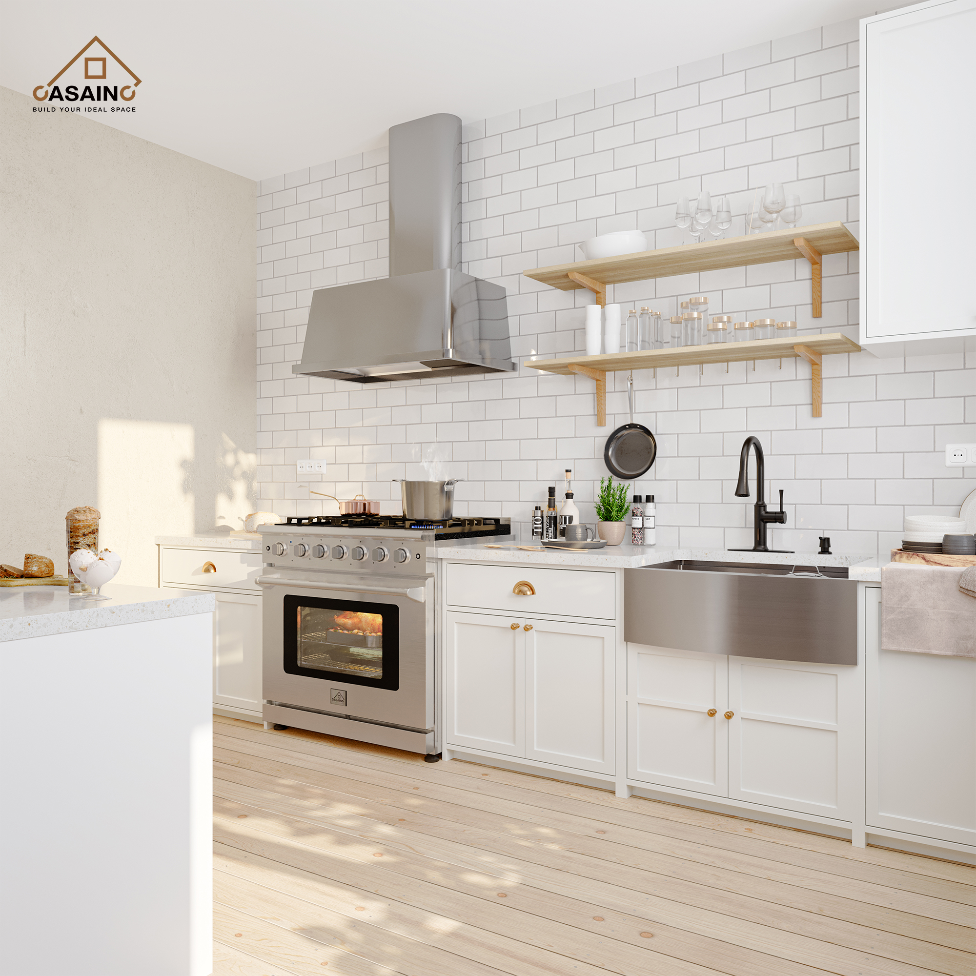 Smart Voice-Controlled Kitchen Faucet with Pull Down Sprayer and Touchless Technology