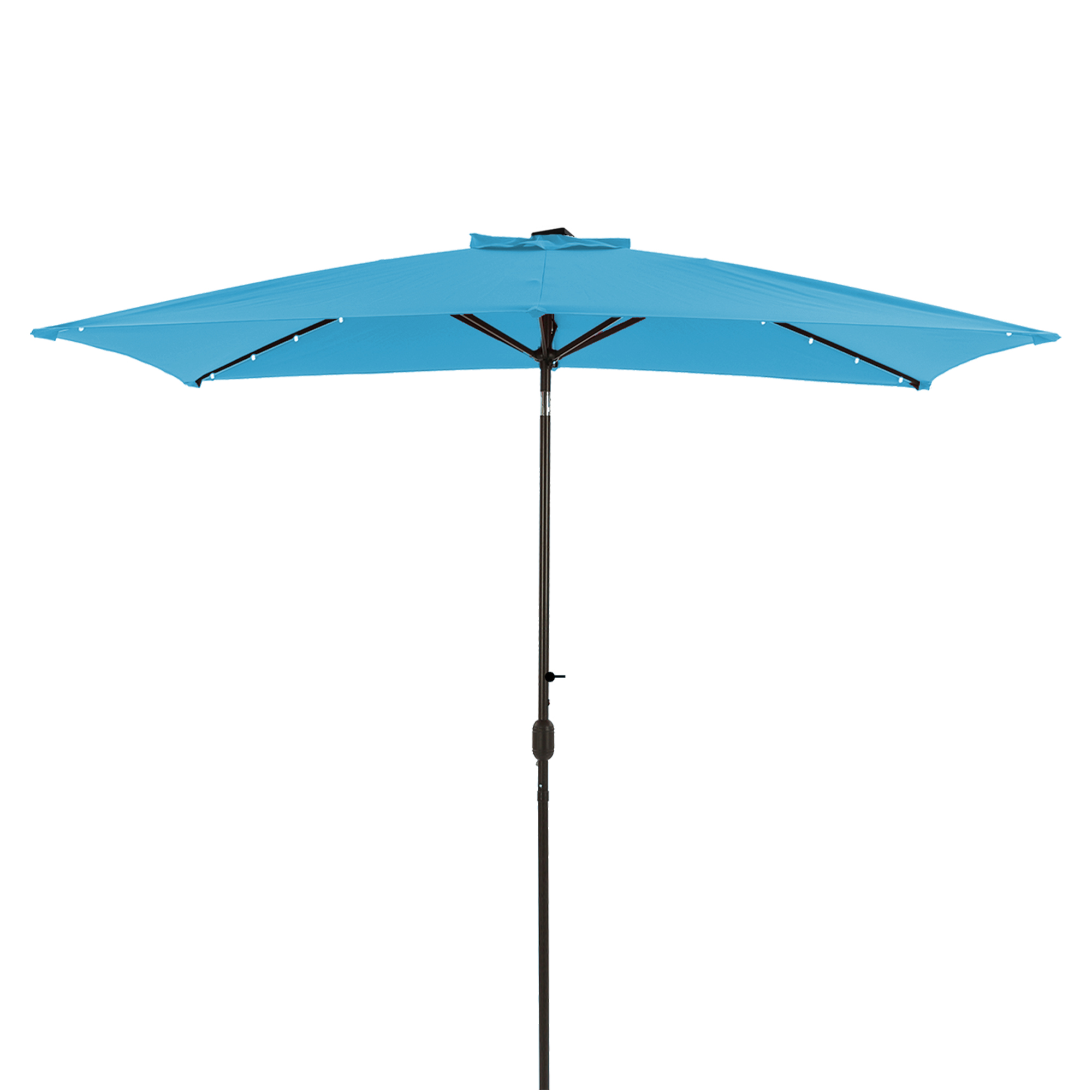 10Ft Outdoor Patio Umbrella with 26 Solar-Powered LED Lights