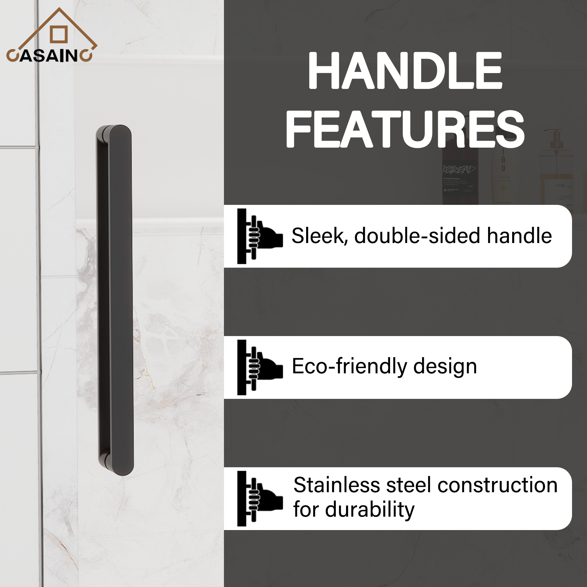 60"x76" Single Sliding Frameless Shower Door in Matte Black/Brushed Nickel/Chrome, Sleek Sliding Single Shower Enclosure Designed for Elegance