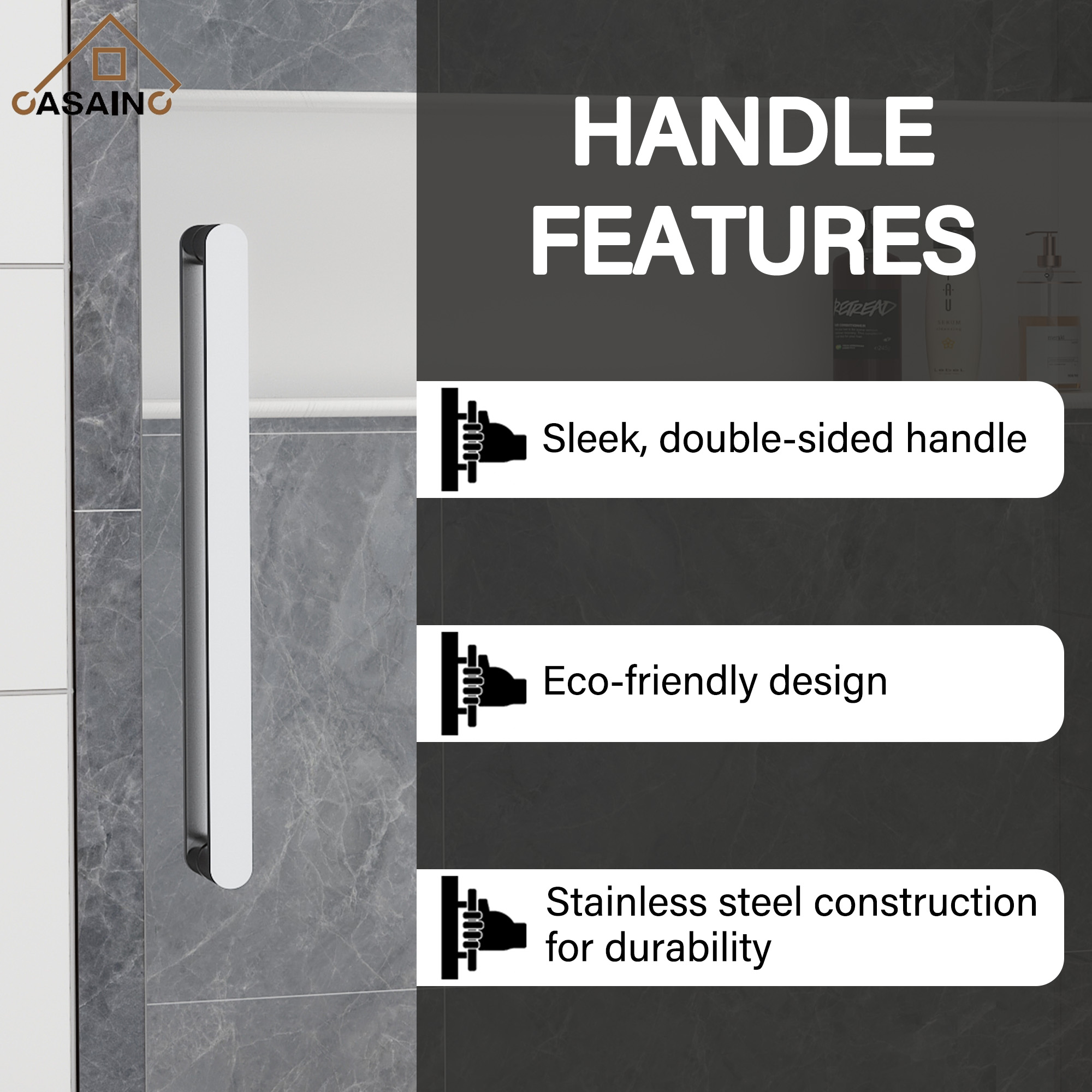 60"x76" Single Sliding Frameless Shower Door in Matte Black/Brushed Nickel/Chrome, Sleek Sliding Single Shower Enclosure Designed for Elegance