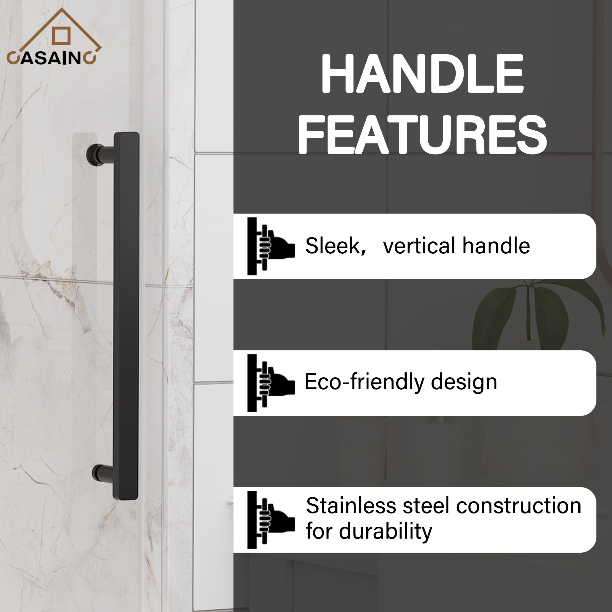 60"x76" Double Sliding Frameless Shower Door in Matte Black/Brushed Nickel/Chrome, Rounded Corners Tempered Glass with SGCC Certification, Reversible Design
