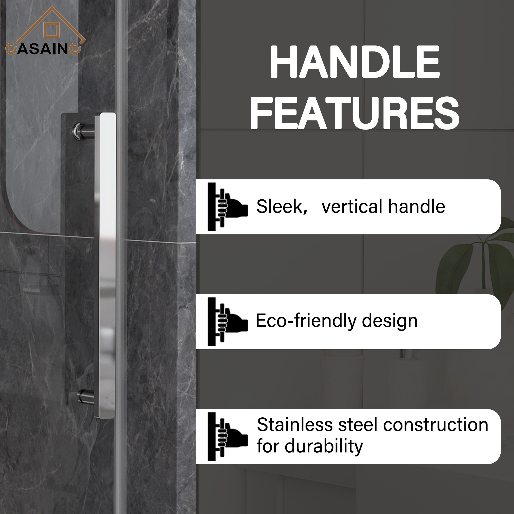 60"x76" Double Sliding Frameless Shower Door in Matte Black/Brushed Nickel/Chrome, Rounded Corners Tempered Glass with SGCC Certification, Reversible Design