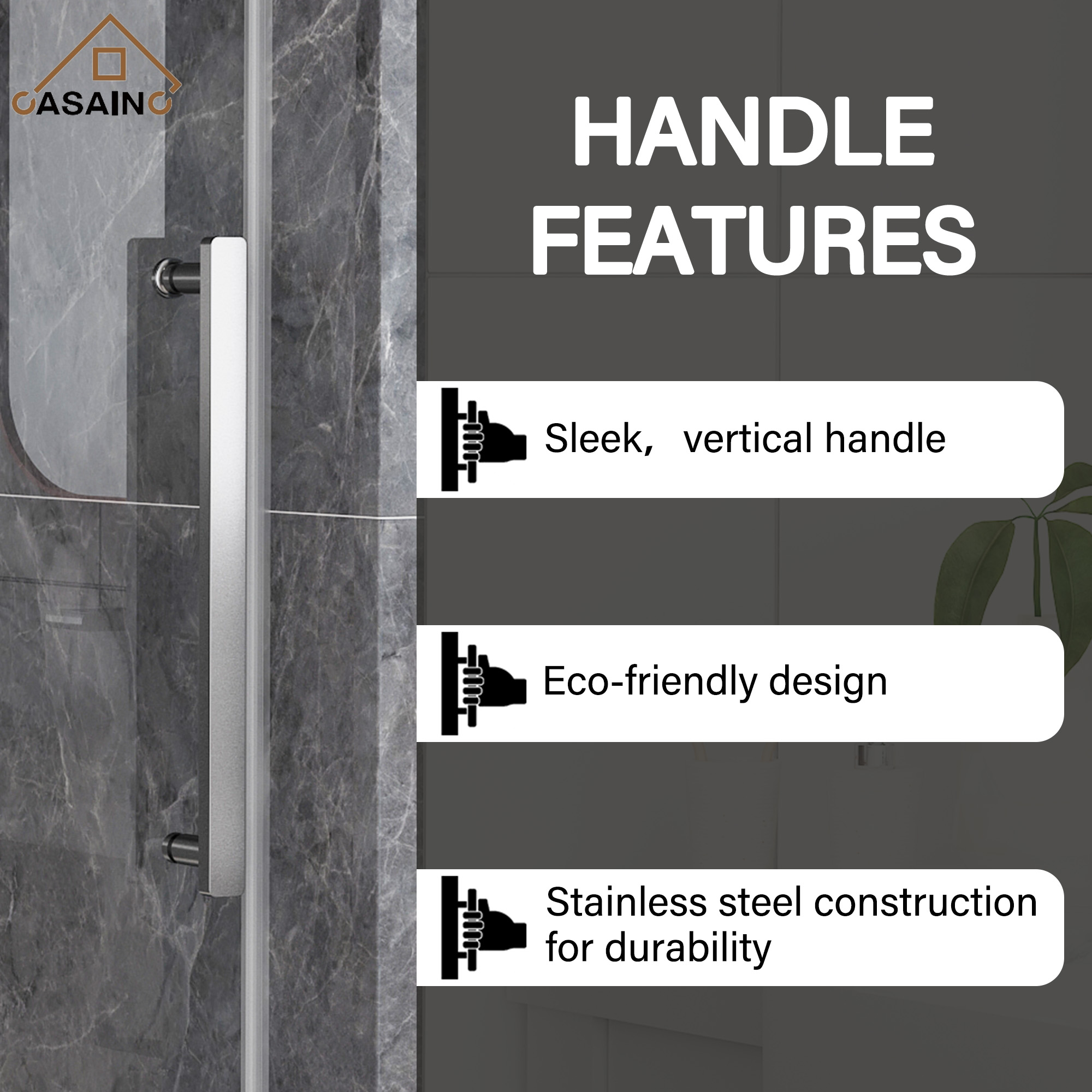 60"x76" Double Sliding Frameless Shower Door in Matte Black/Brushed Nickel/Chrome, Rounded Corners Tempered Glass with SGCC Certification, Reversible Design