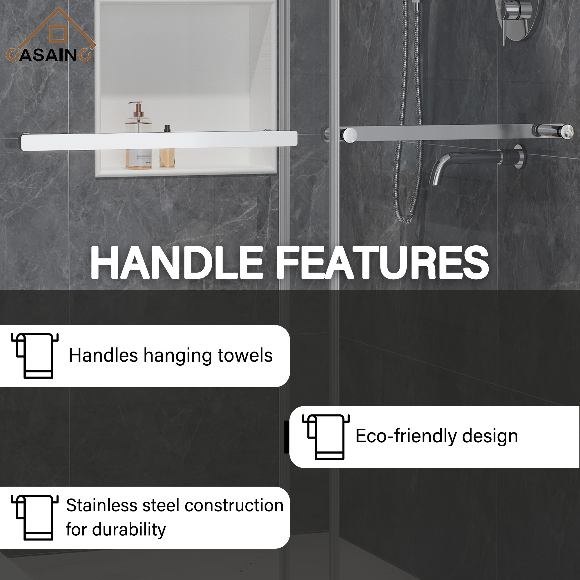 48"x76" Double Frameless Shower Door in Matte Black/Brushed Nickel/Chrome, Sliding Shower Enclosure with Rounded Corners Tempered Glass