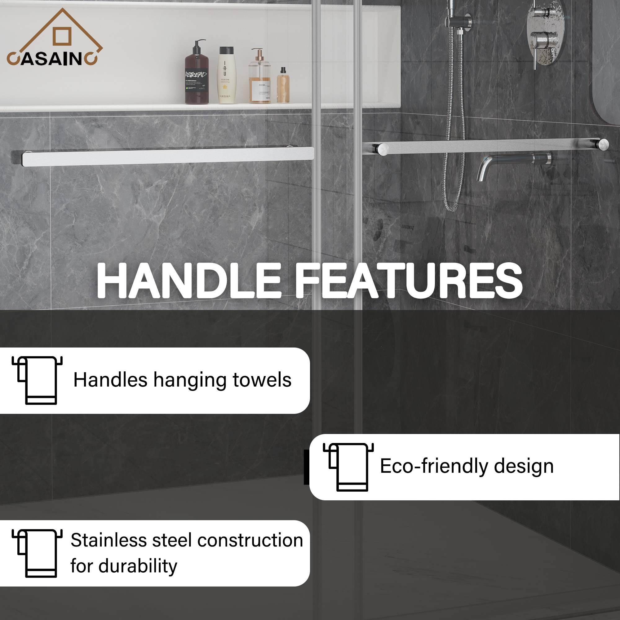 60"x76" Double Sliding Frameless Shower Door in Matte Black/Brushed Nickel/Chrome, 5/16" Thick Tempered Glass Shower Enclosure