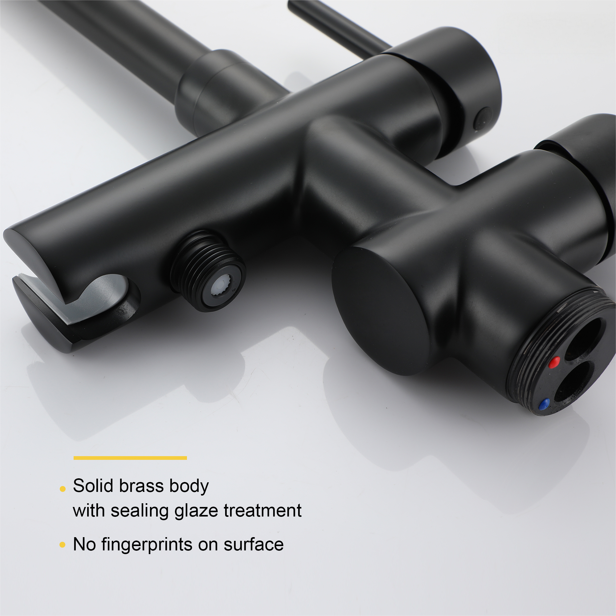 2-Handle Freestanding Bathtub Faucet with Handheld Shower