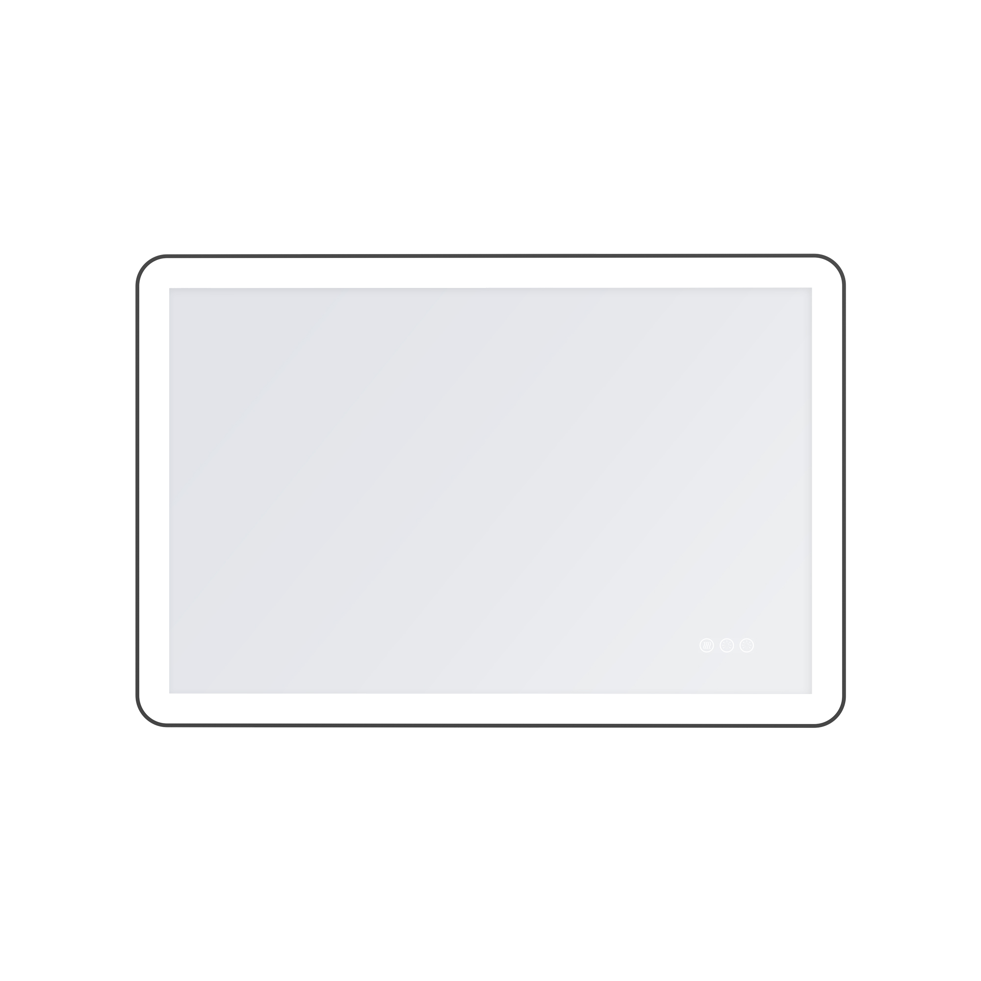 Anti-Fog LED Bathroom Mirror with Aluminum Frame