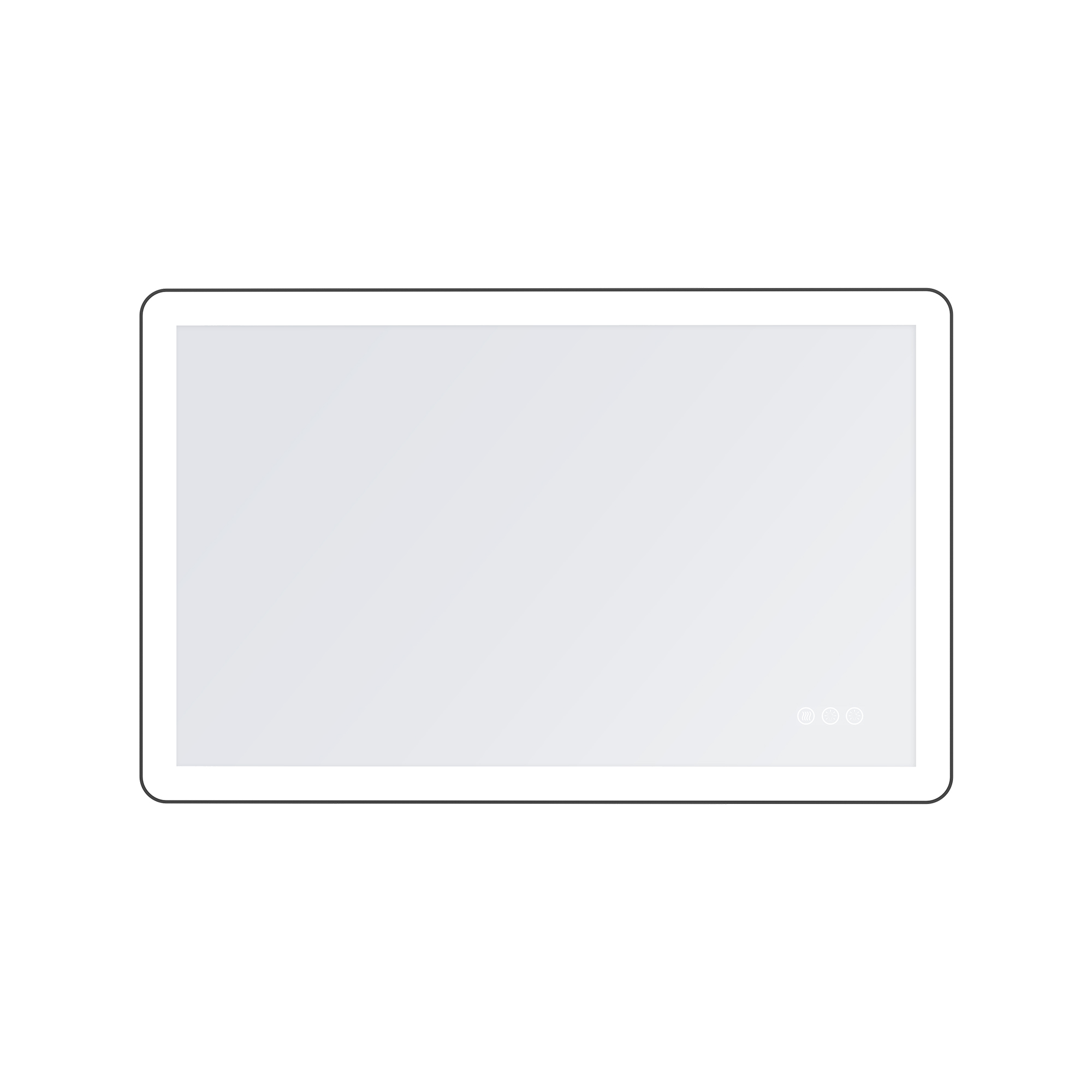 Anti-Fog LED Bathroom Mirror with Aluminum Frame