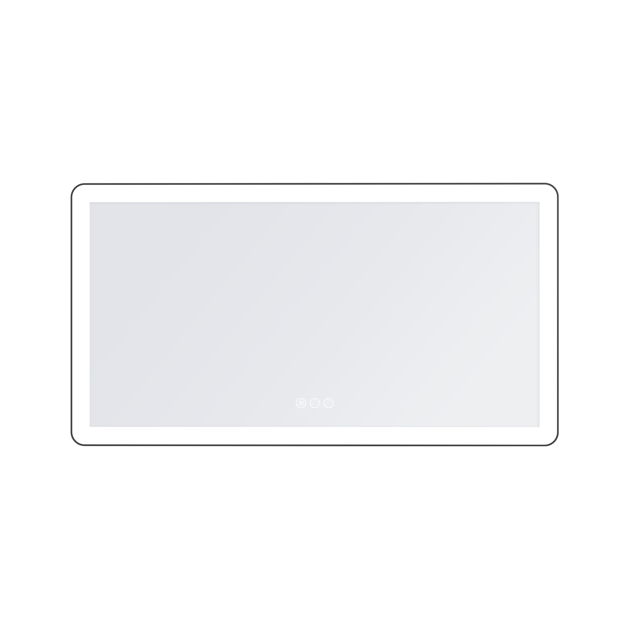 Anti-Fog LED Bathroom Mirror with Aluminum Frame