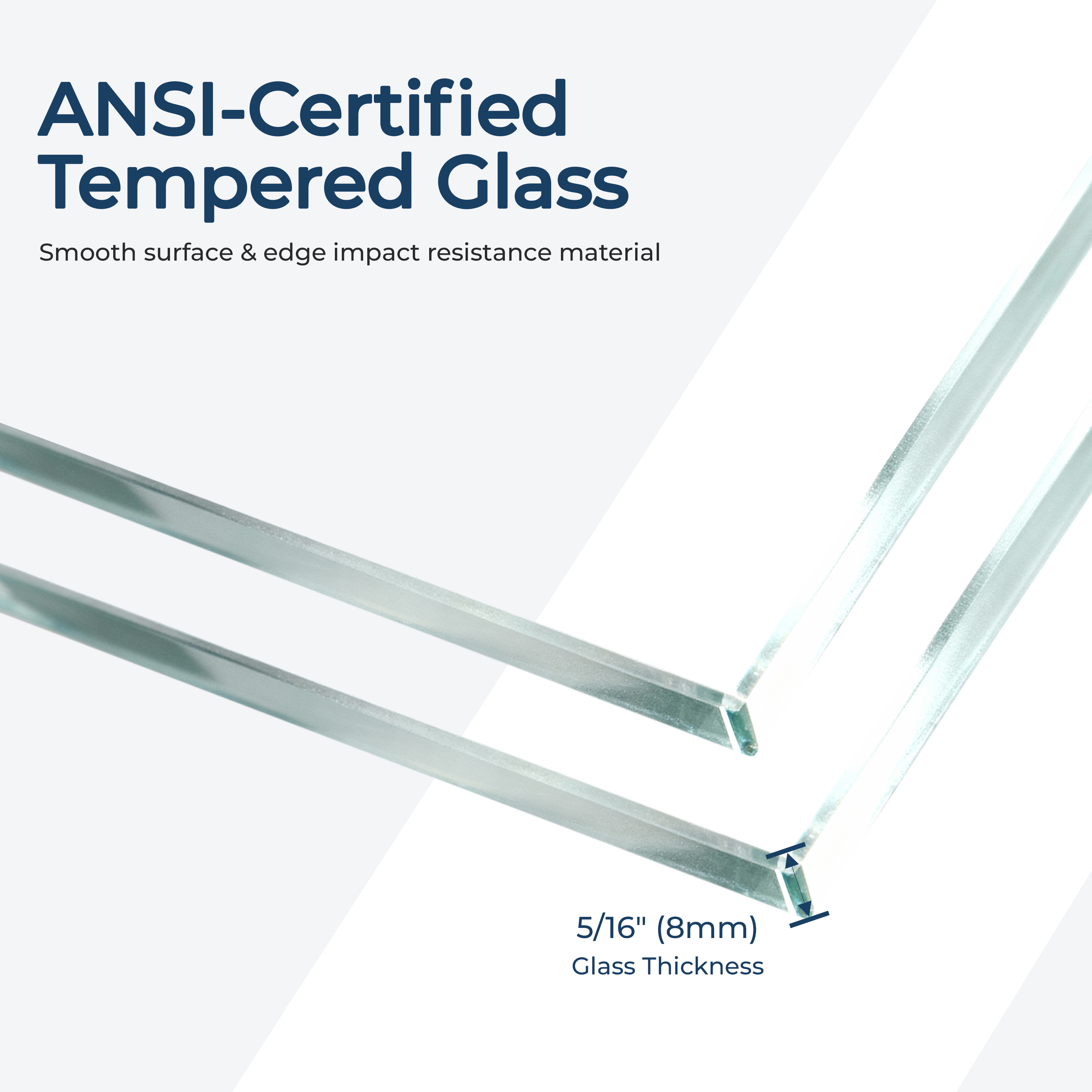 48"x76" Adjustable Frameless Double Sliding Shower Door with Towel Bars