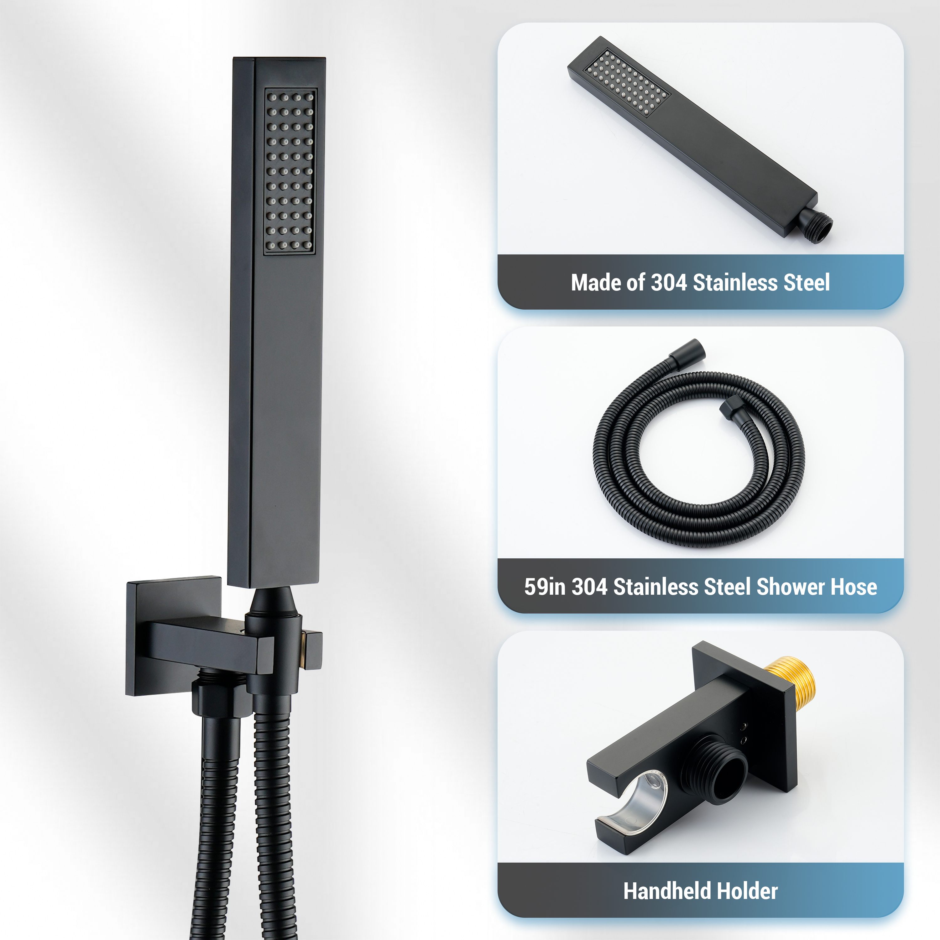 10-inch ADA Compliant Shower System with Handheld Shower