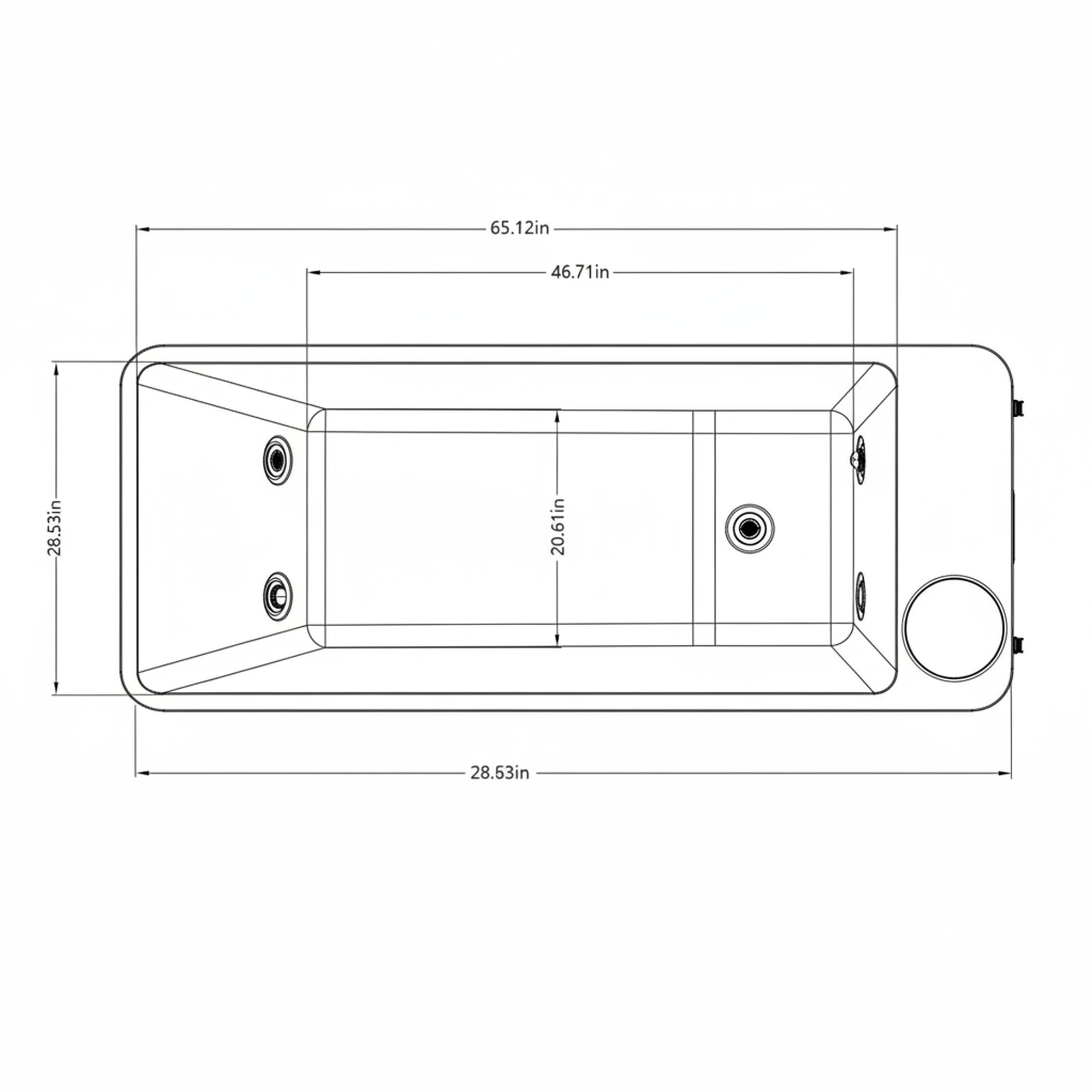 77" All-in-One Cold Plunge Tub with Built-In Chiller/Heater and Insulated Cover