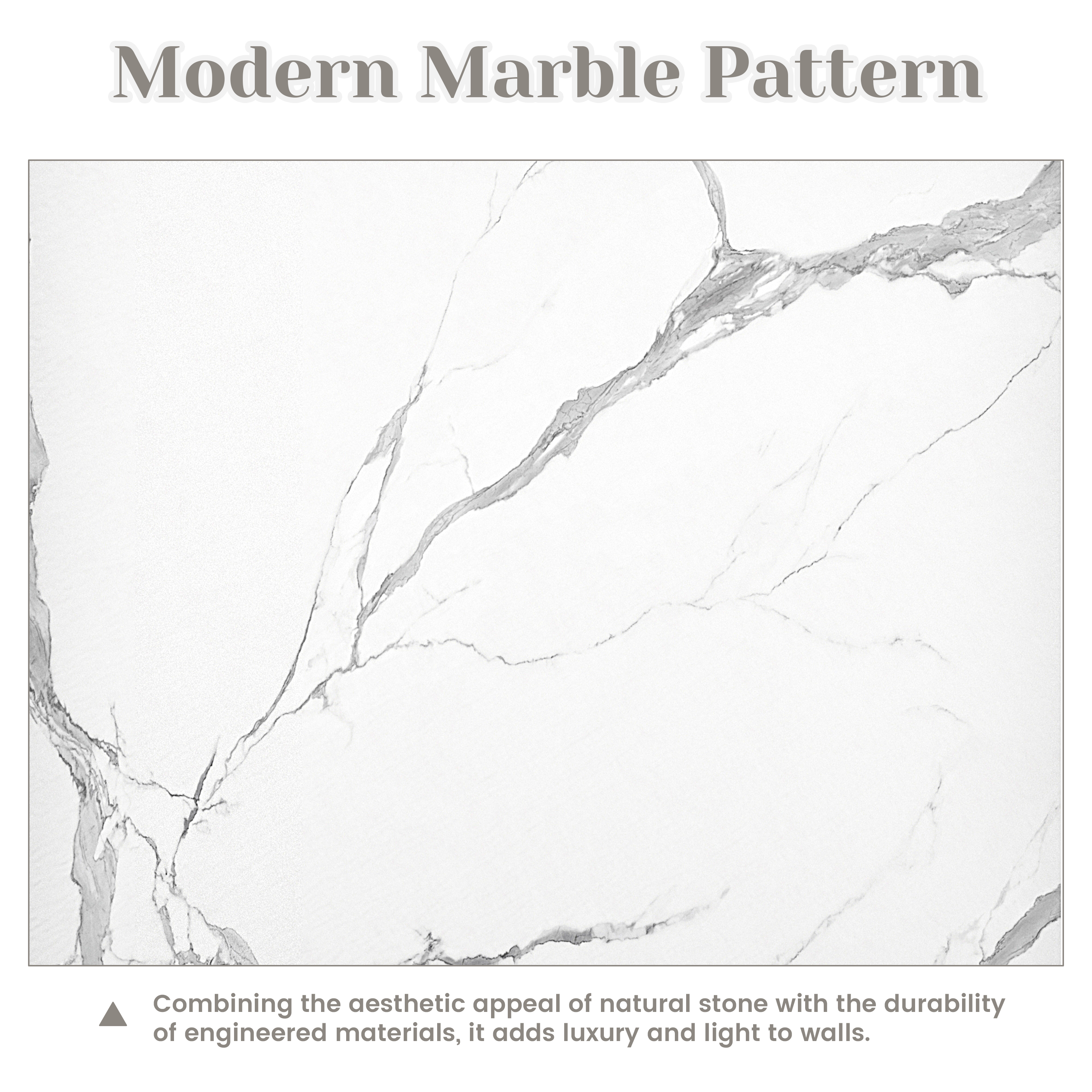 3-Piece SMC Marble Shower Wall Panels for Modern Showers