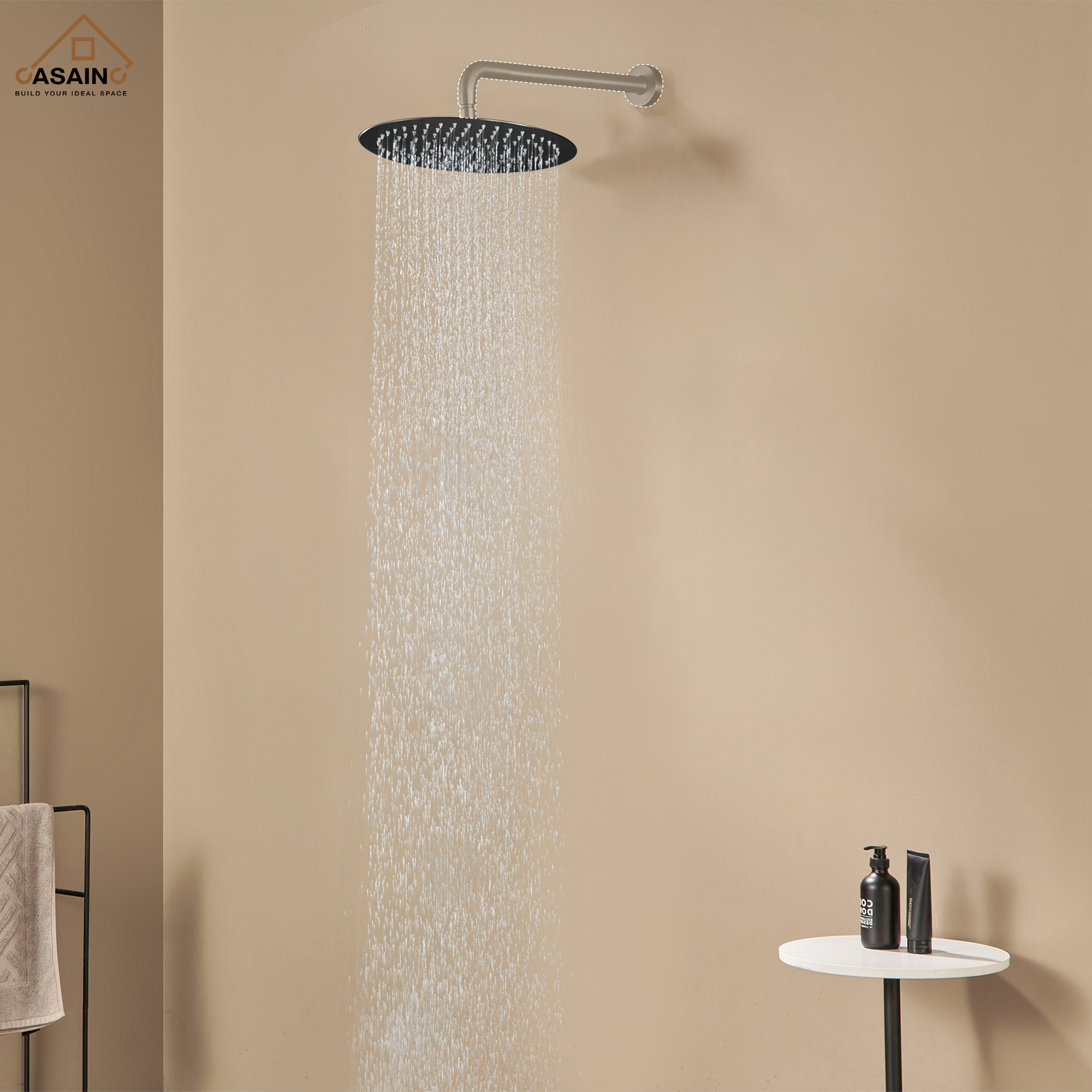 10"/12" Round Rain Shower Head Stainless Steel Rain Showerhead