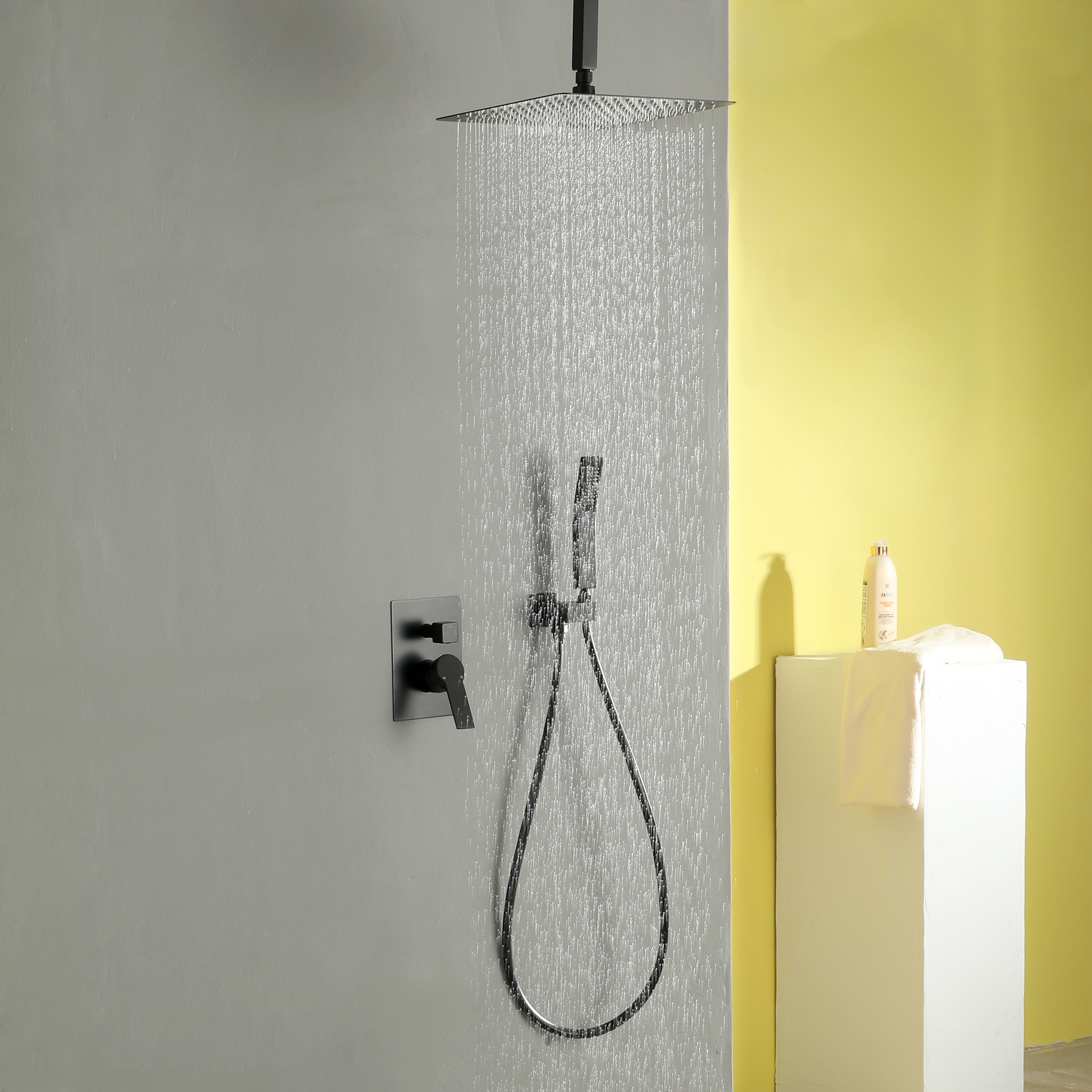 10-inch/12inch Rainfall Shower System With Hand Shower & Pressure-Balanced Valve