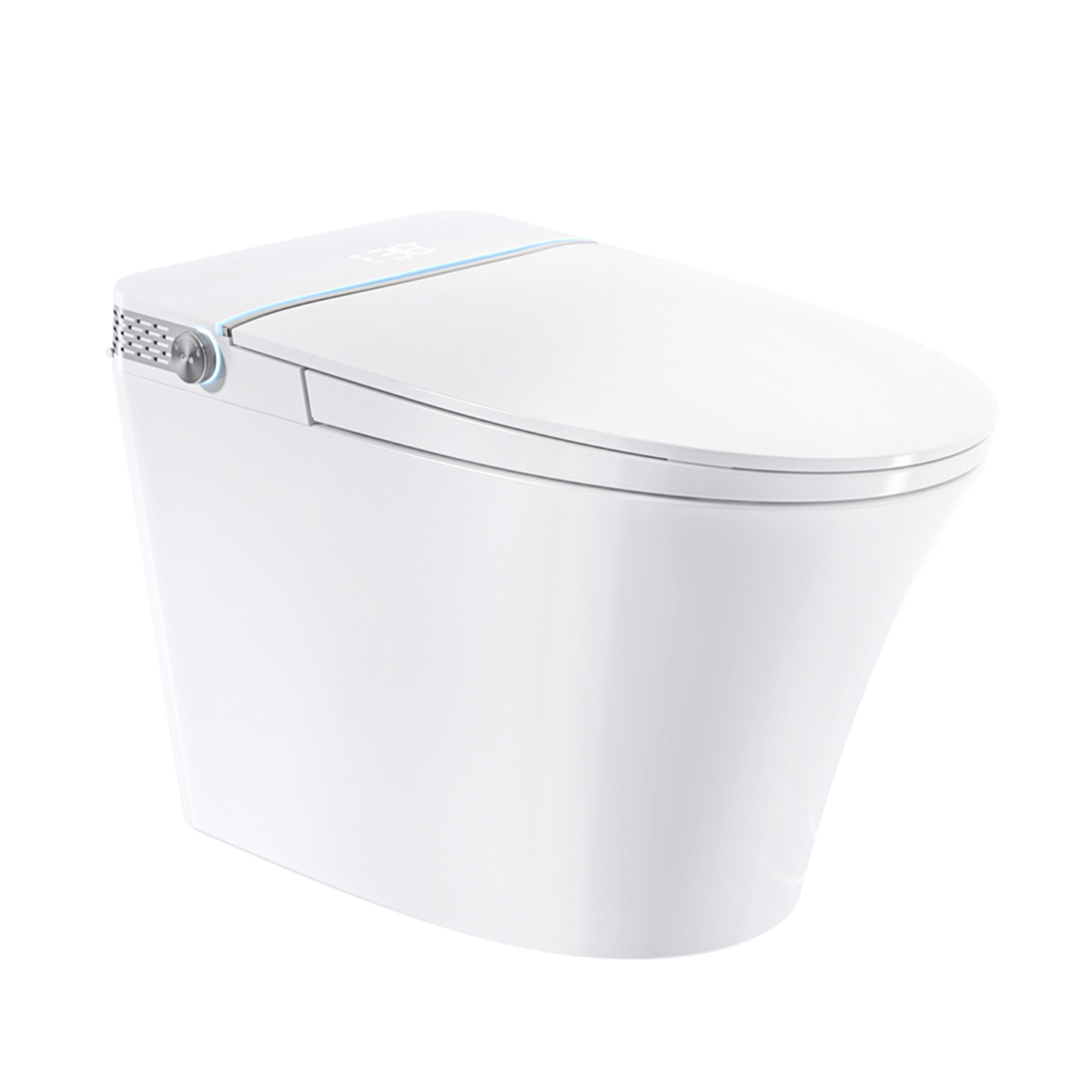 Mordern One-piece Elongated Smart Bidet Toilet with Digital Display, Auto Lid, Heated Seat & Dual Flush