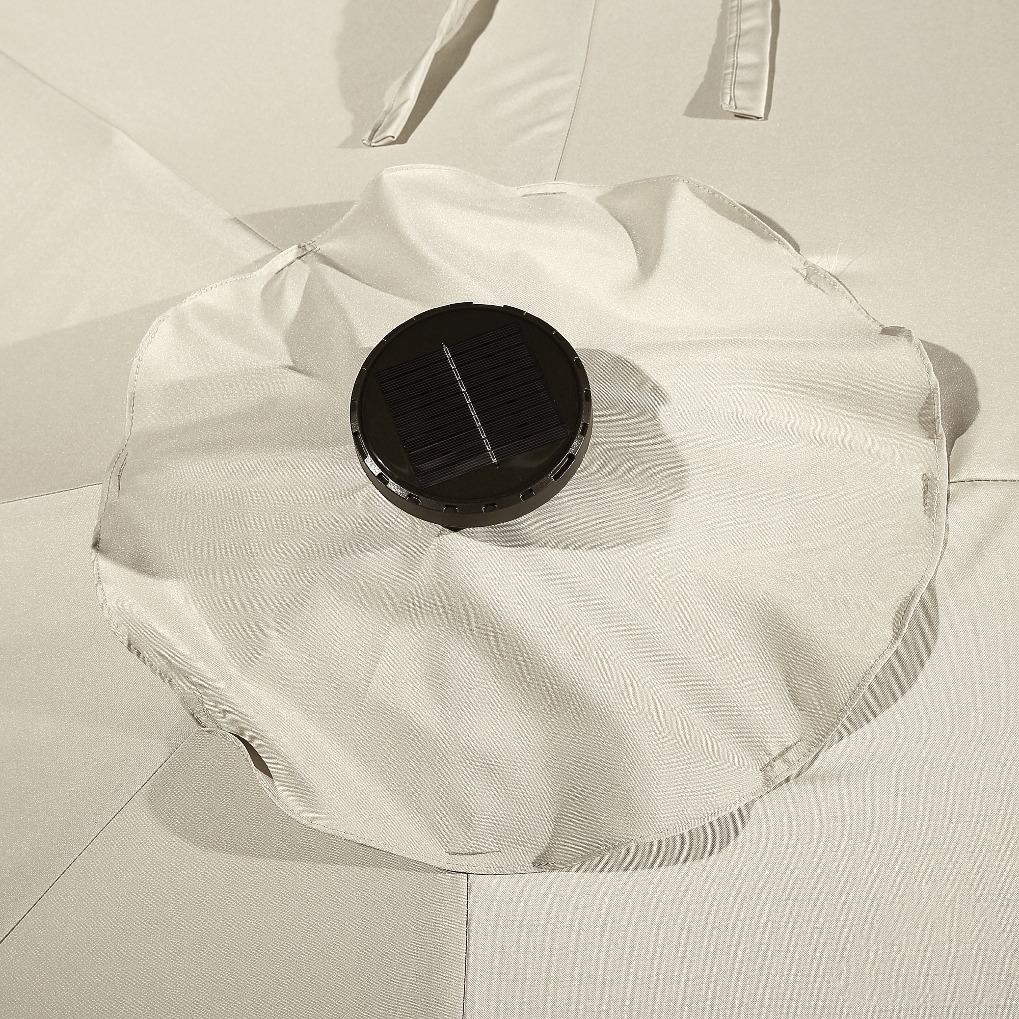 15ft Patio Steel Rectangular Double-Sided Market Umbrella With Base, Classic Design or Solar LED Lights Options,UV Sun Protection & Easy Crank for Deck Pool Patio.