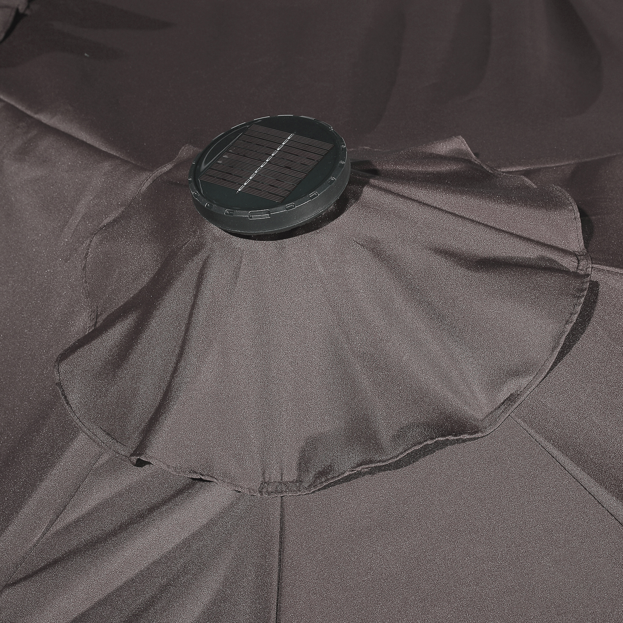 15ft Patio Steel Rectangular Double-Sided Market Umbrella With Base, Classic Design or Solar LED Lights Options,UV Sun Protection & Easy Crank for Deck Pool Patio.