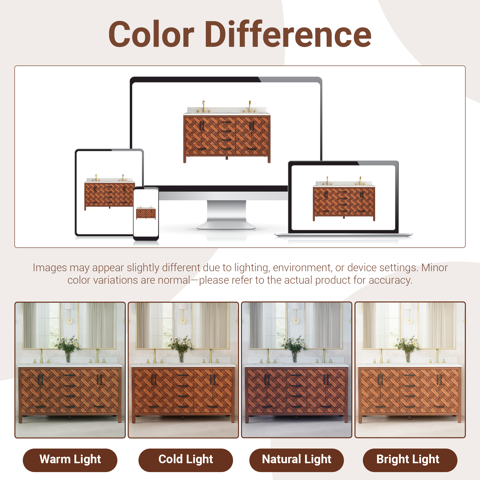 60-inch Double Sink Bathroom Vanity with Engineering Stone Top
