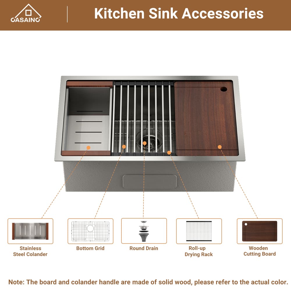Stainless Steel Workstation Sink & Faucet Set