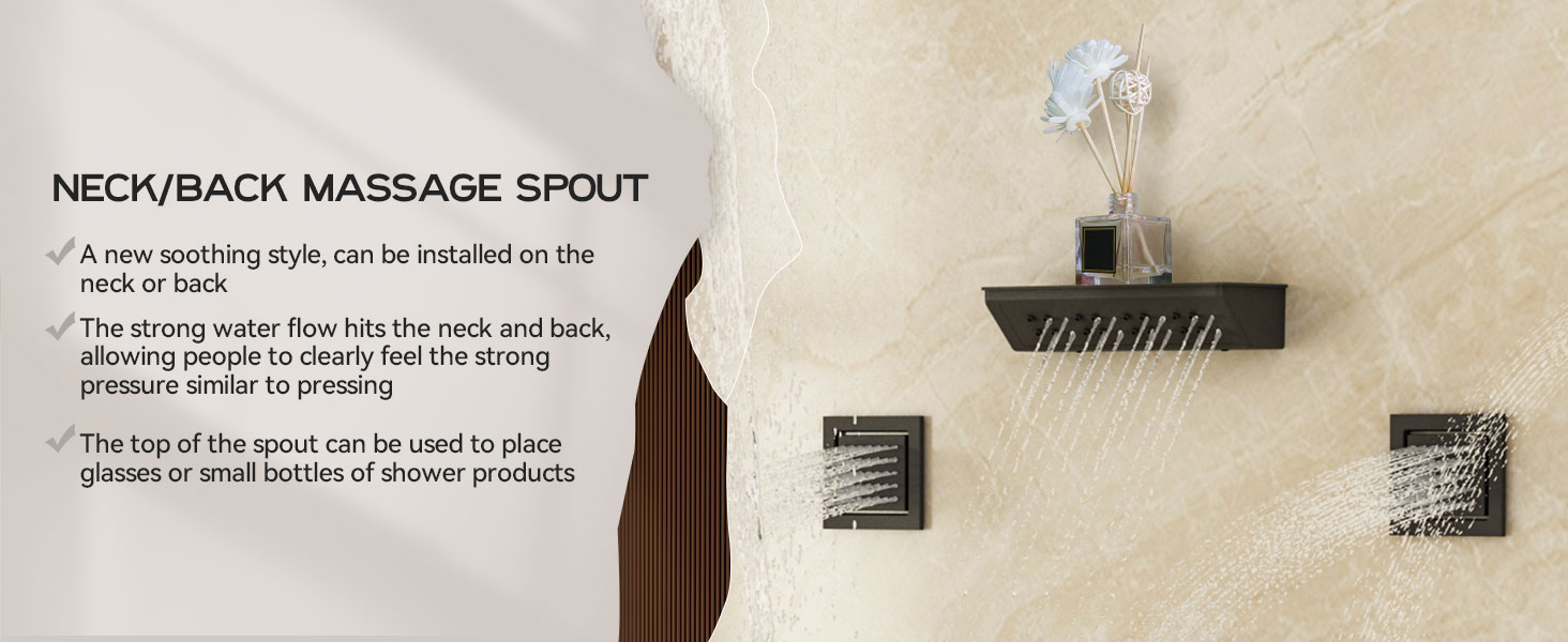 Shower System with Massage Jets