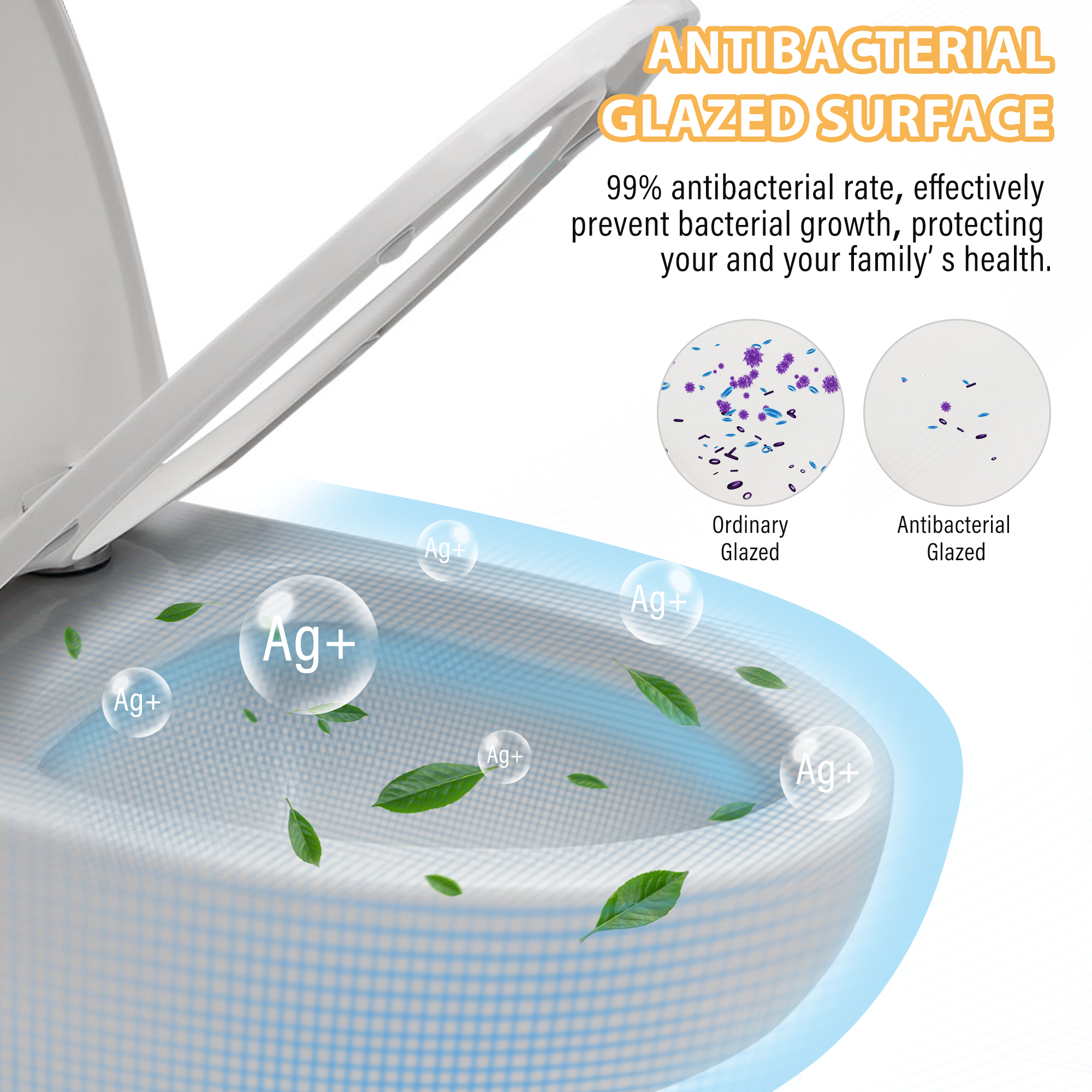 White Elongated One-Piece Toilet with Dual Flush and Seat Included