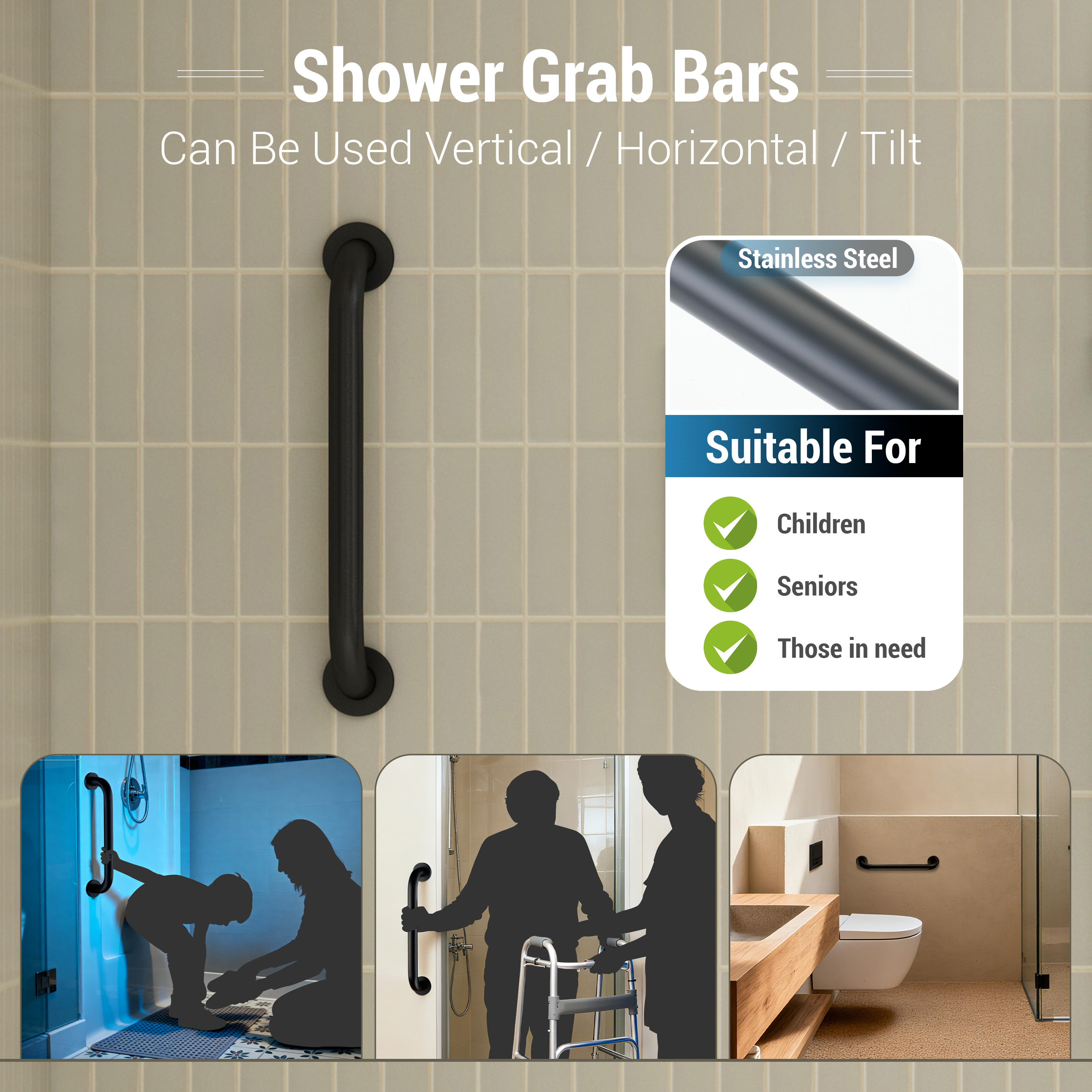 10-inch ADA Compliant Shower System with Handheld Shower