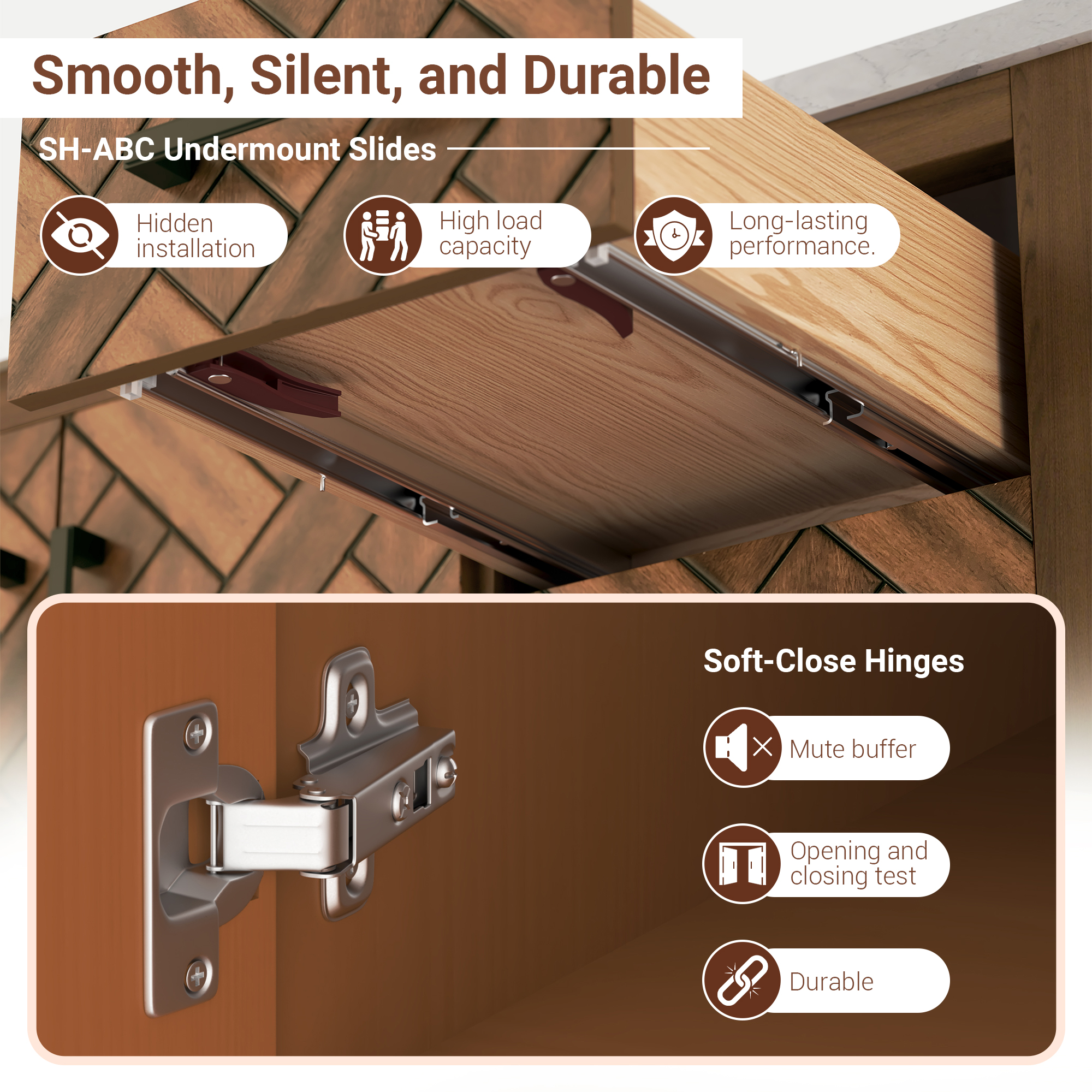 48" Bathroom Vanity with Engineering Stone Top & Single Sink