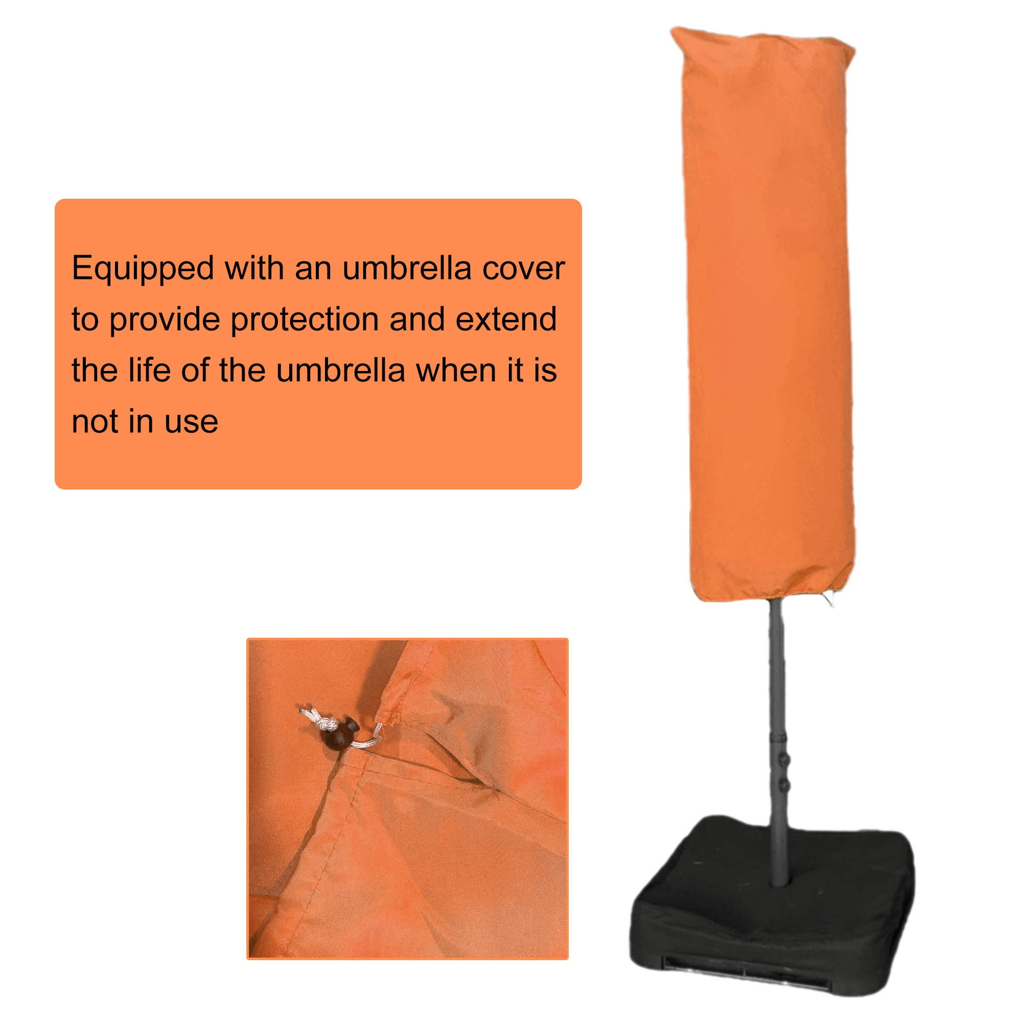 15ft Patio Steel Rectangular Double-Sided Market Umbrella With Base, Classic Design or Solar LED Lights Options,UV Sun Protection & Easy Crank for Deck Pool Patio.