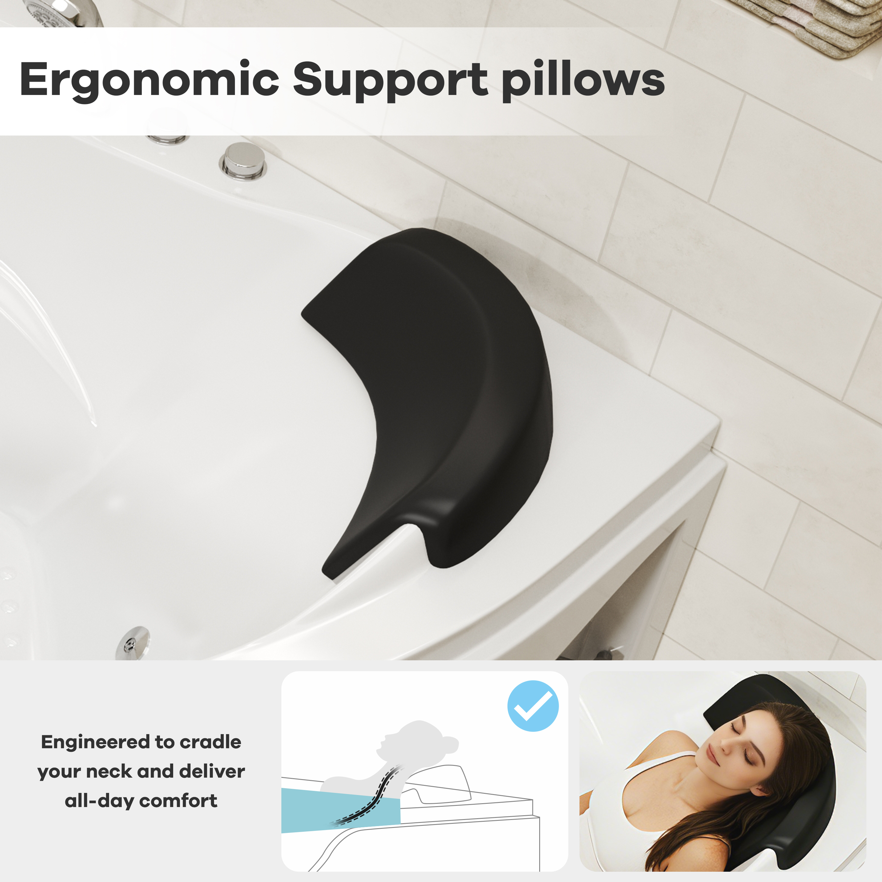 59" Corner Whirlpool Massage Bathtub for 2 Persons with Hydrotherapy Jets & LED Mood Lighting