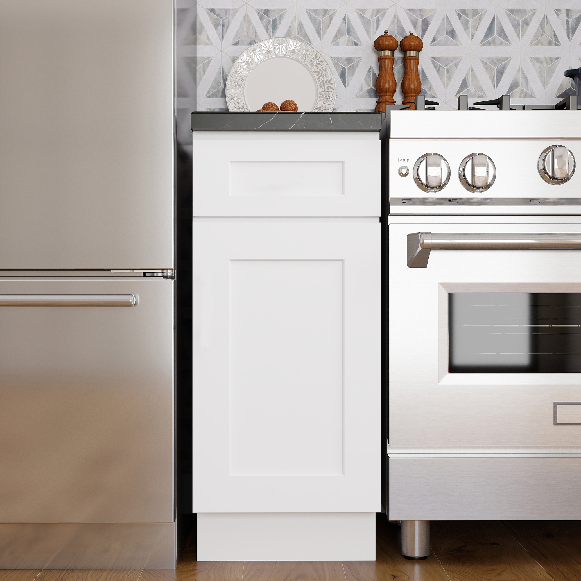 RTA Kitchen Cabinets White Shaker Style Complete DIY Set