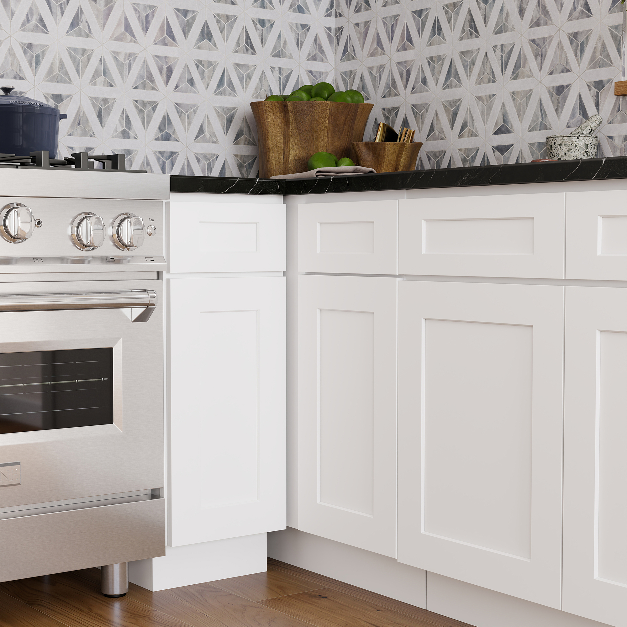 RTA Kitchen Cabinets White Shaker Style Complete DIY Set