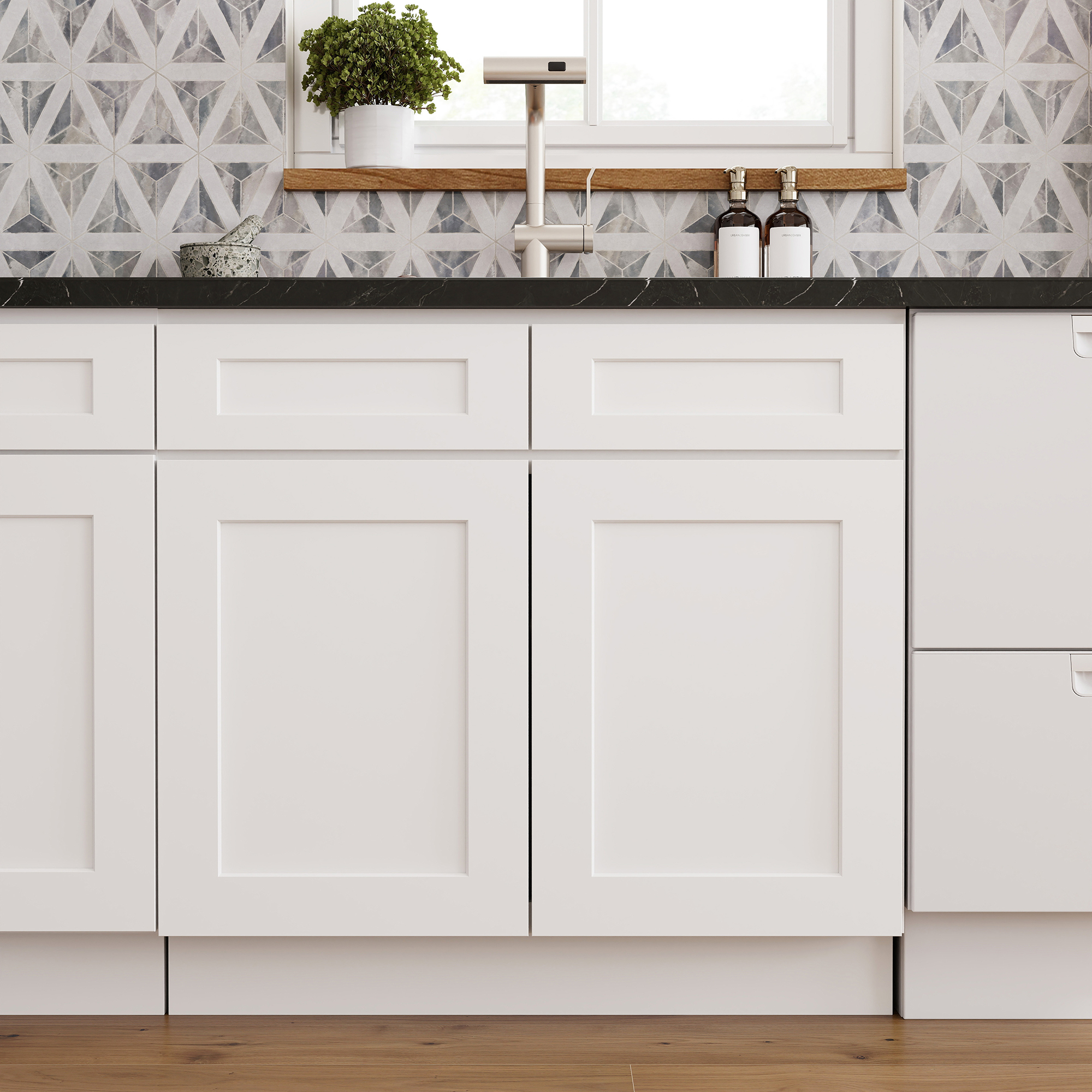 RTA Kitchen Cabinets White Shaker Style Complete DIY Set