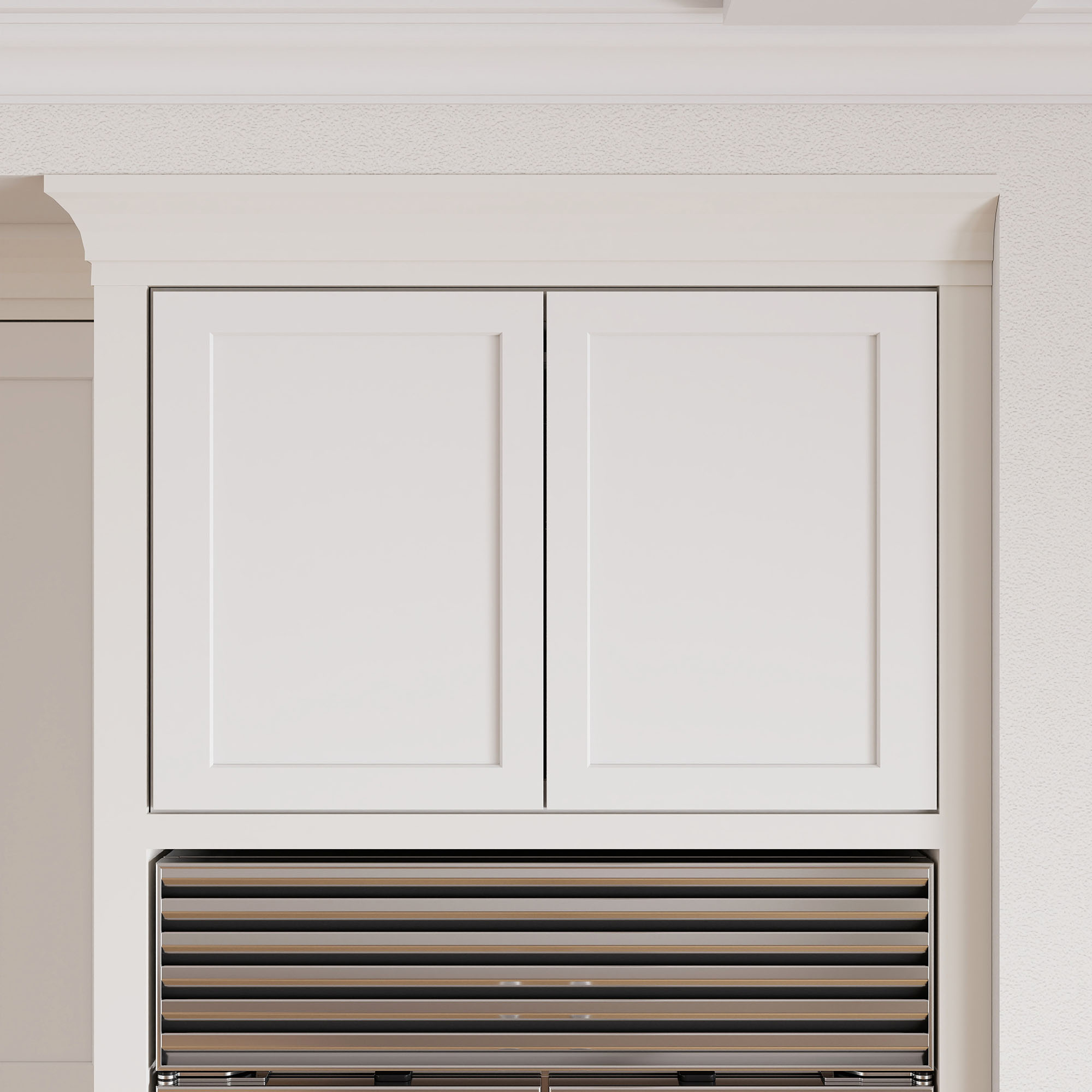 White Shaker RTA Kitchen Cabinets Complete Set for DIY Install