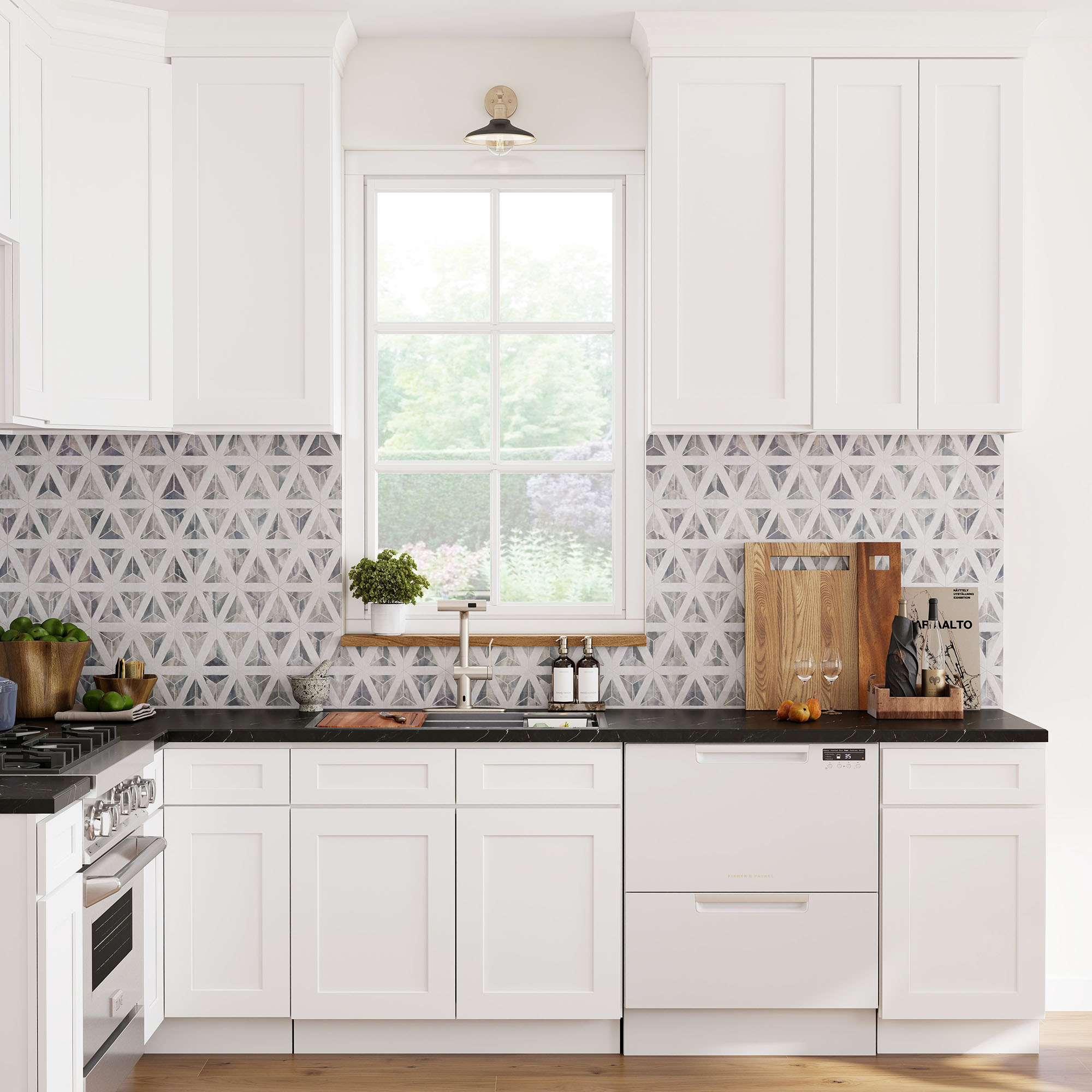 RTA Kitchen Cabinets White Shaker Style Complete DIY Set