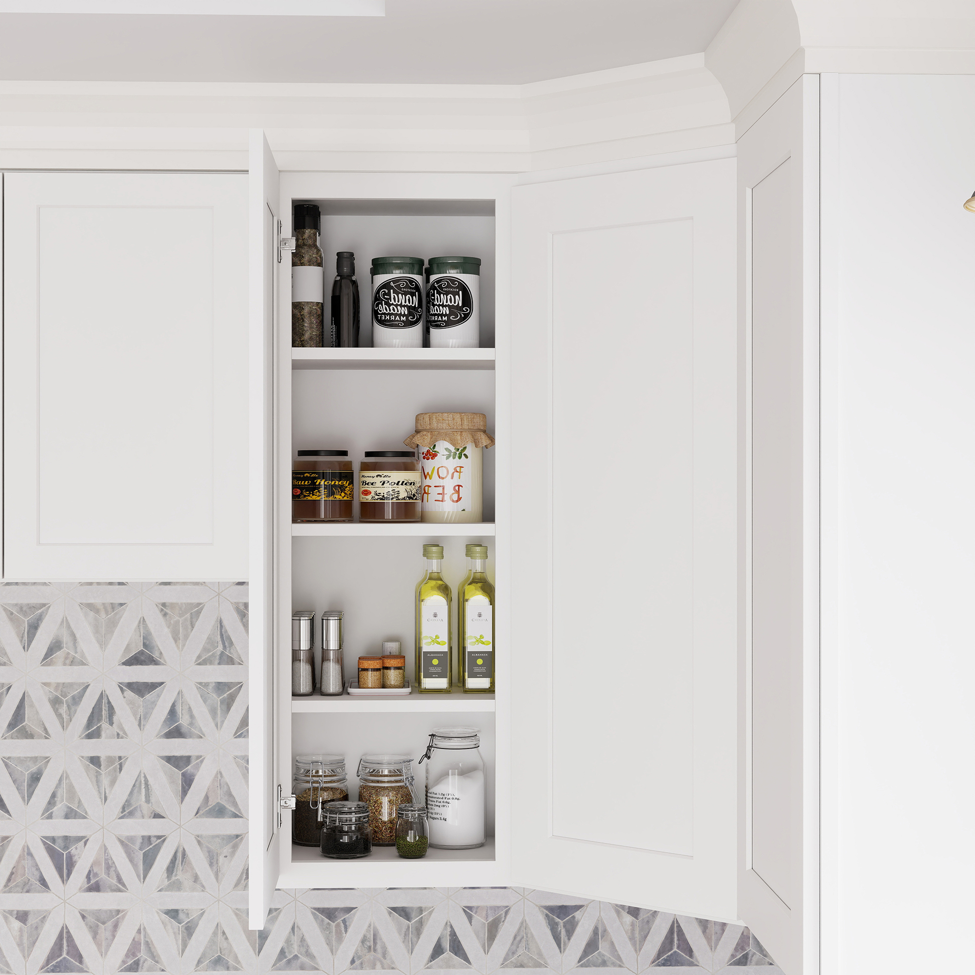 RTA Kitchen Cabinets White Shaker Style Complete DIY Set